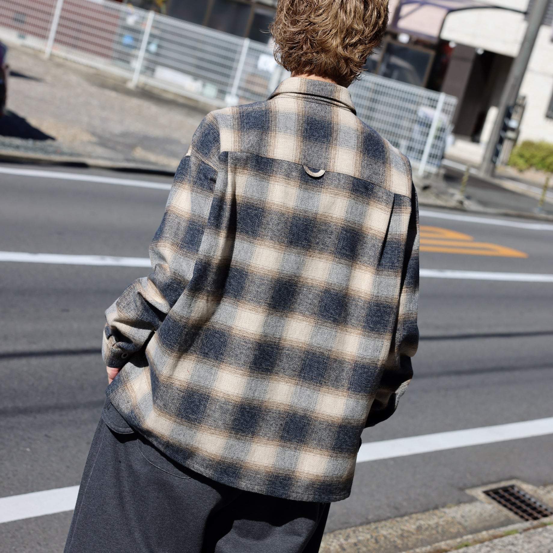 MAGICHOUR SHIRT （BLUE / BROWN）