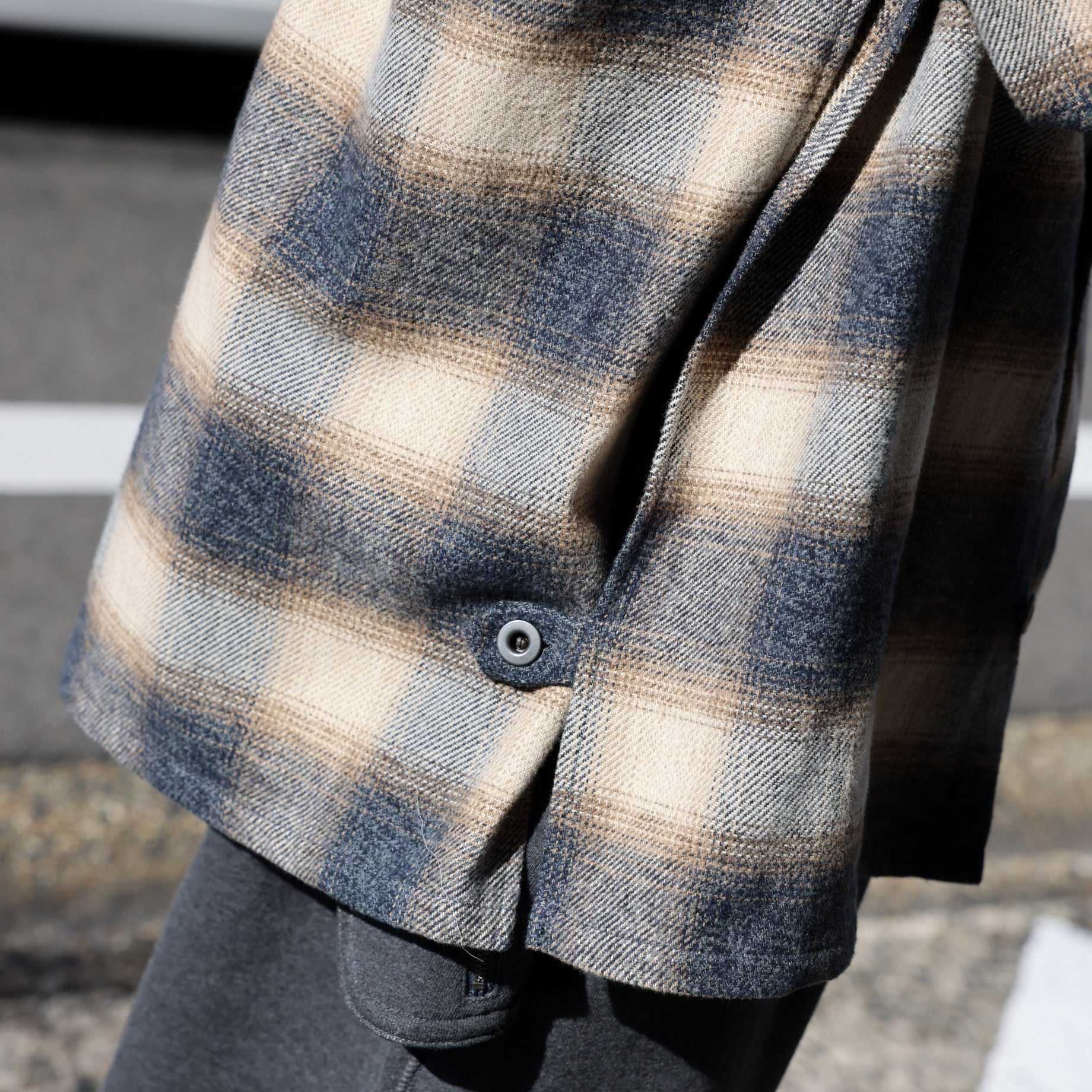 MAGICHOUR SHIRT （BLUE / BROWN）