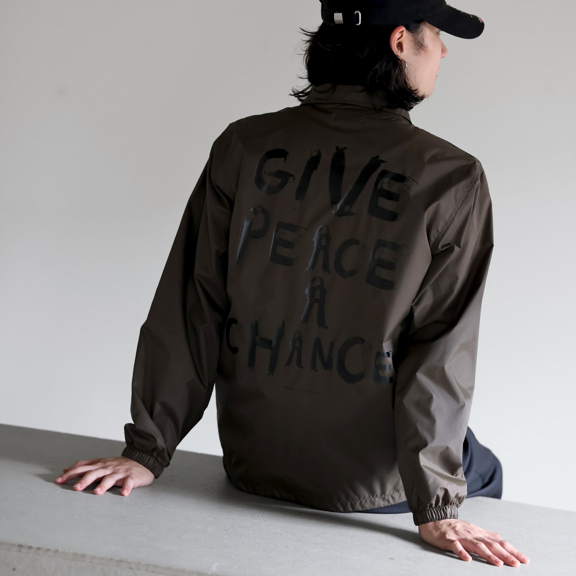 “PEACE” COACH JACKET（KHAKI）