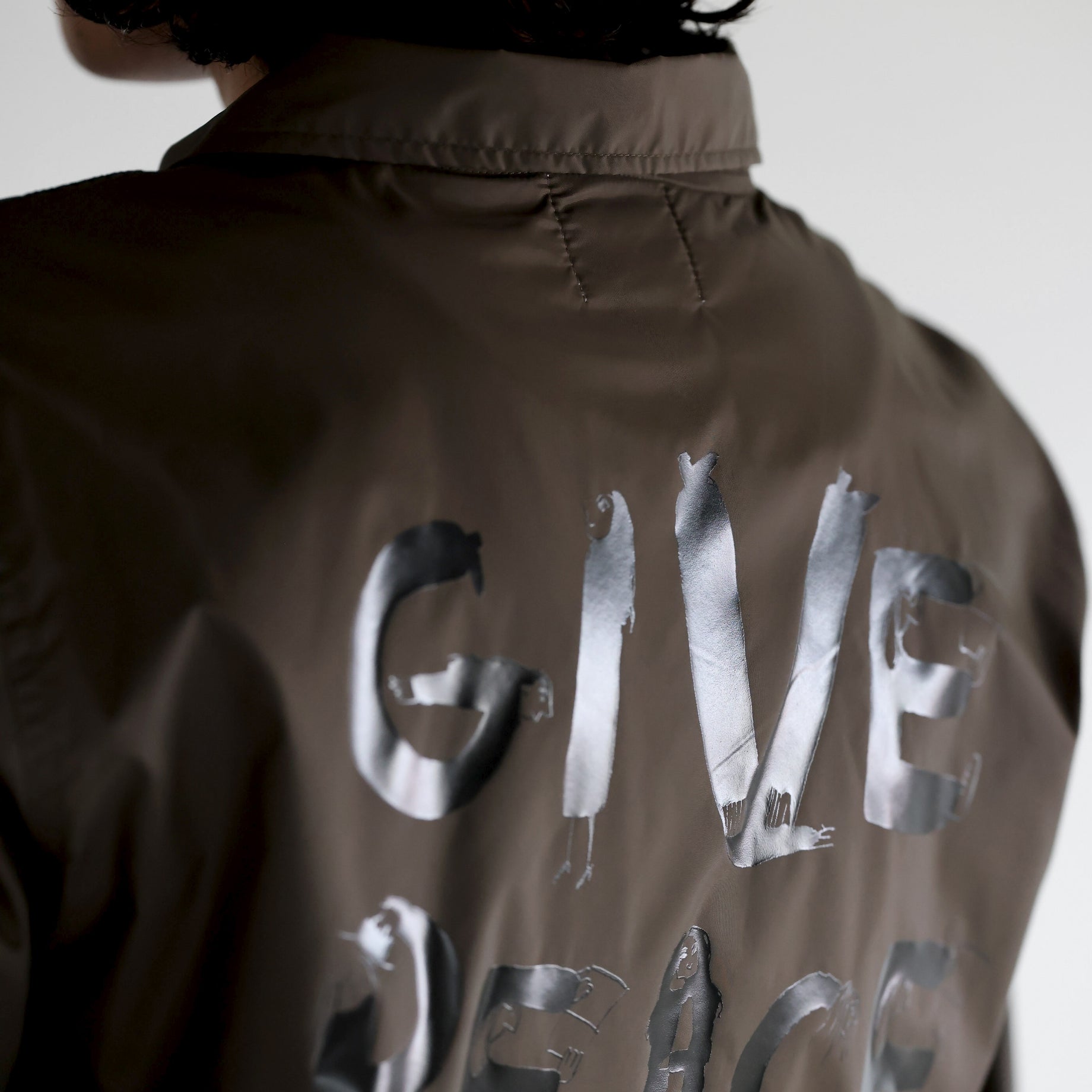 “PEACE” COACH JACKET（KHAKI）
