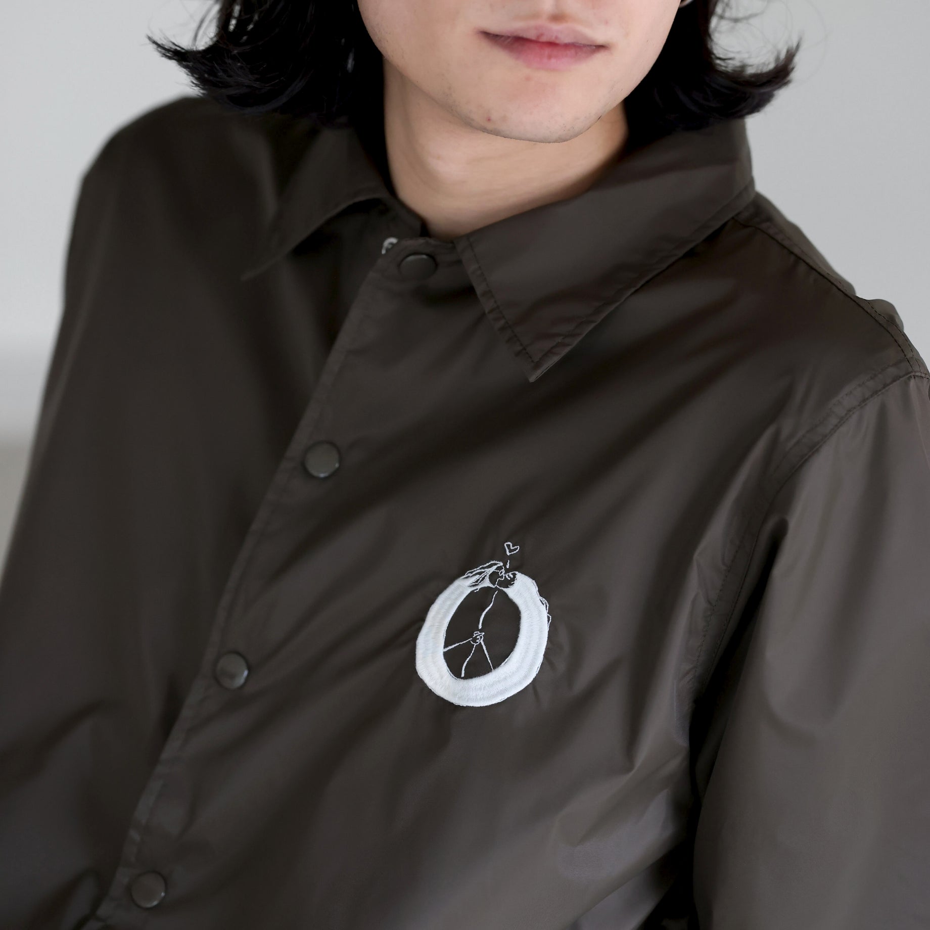 “PEACE” COACH JACKET（KHAKI）