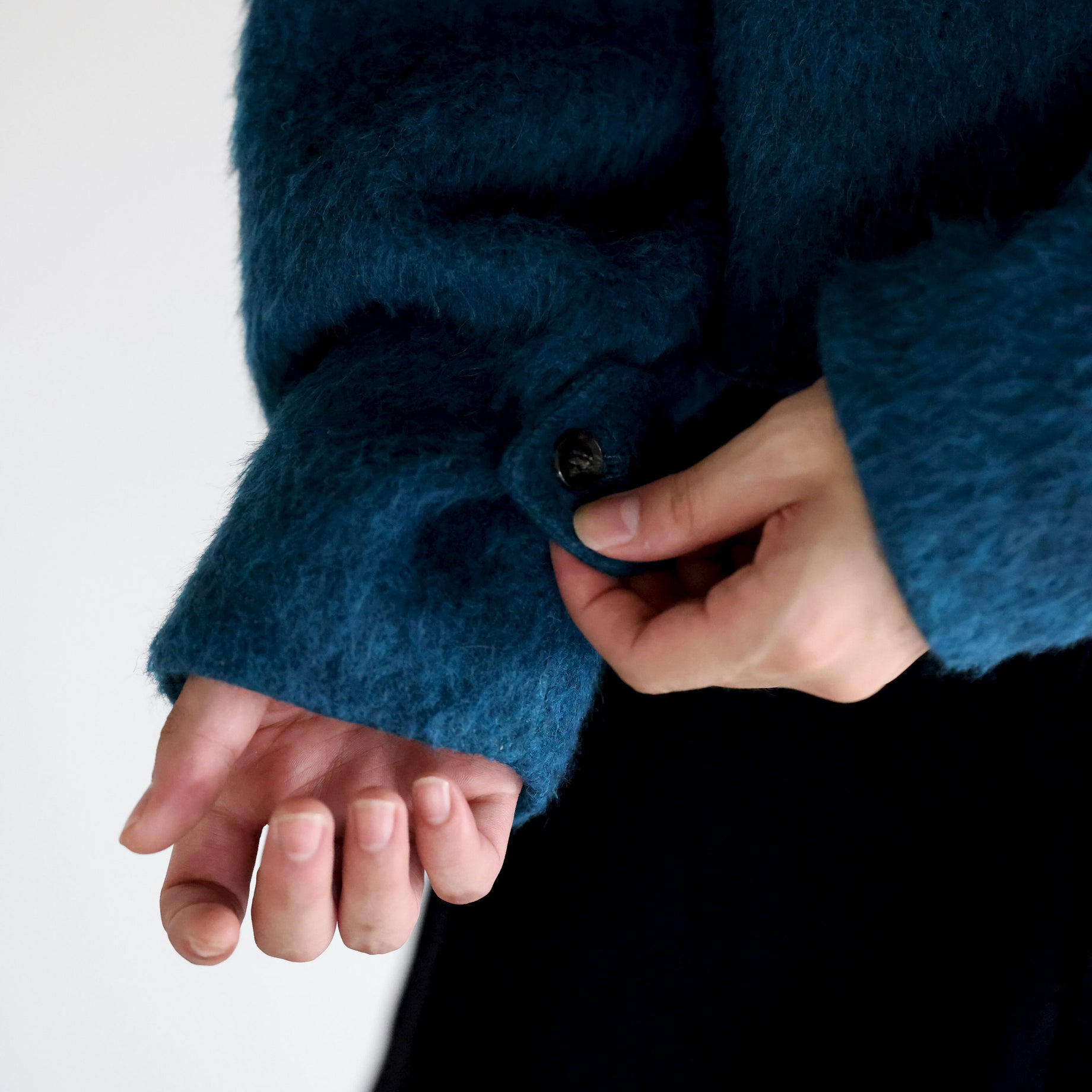 SHAGGY SHORT JACKET （BLUE）