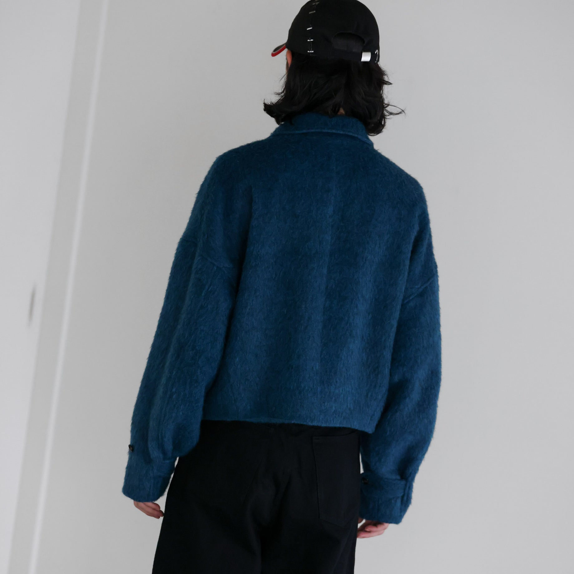 SHAGGY SHORT JACKET （BLUE）