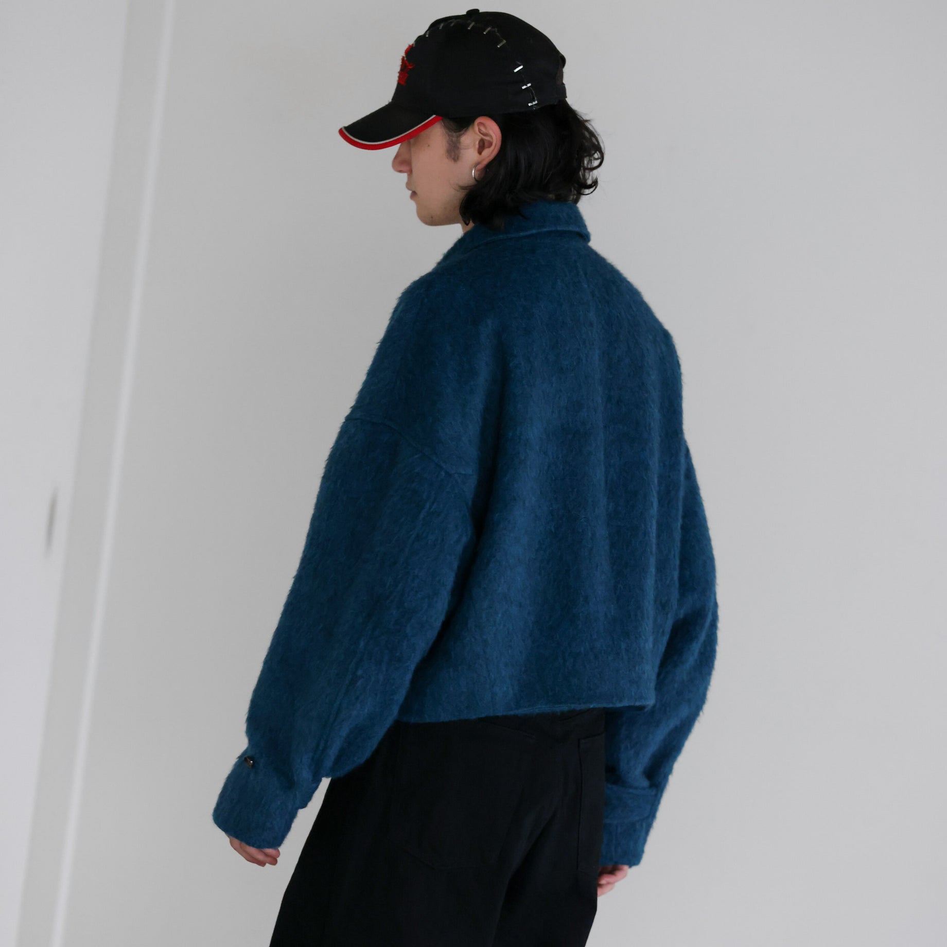 SHAGGY SHORT JACKET （BLUE）