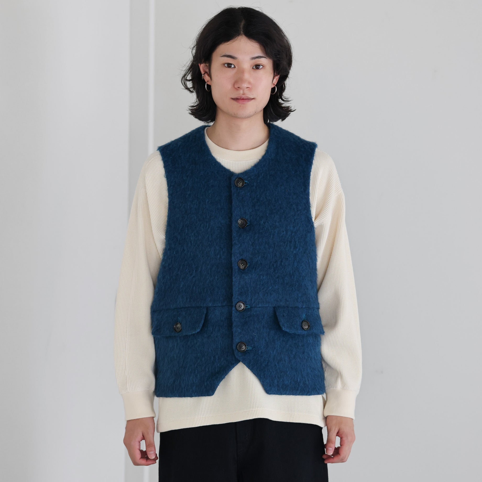 SHAGGY WORK VEST （BLUE）