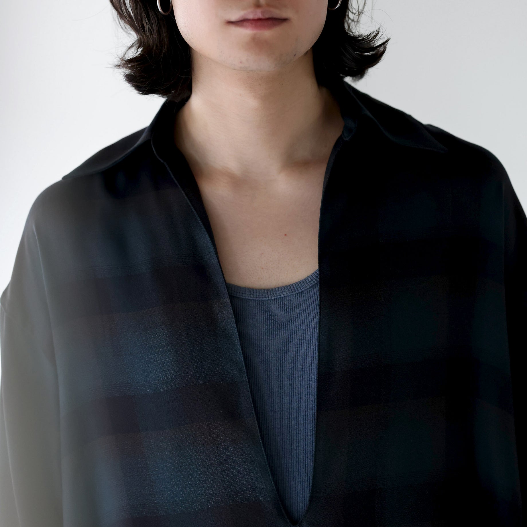 PLAID SKIPPER SHIRTS（DEEP GREEN）