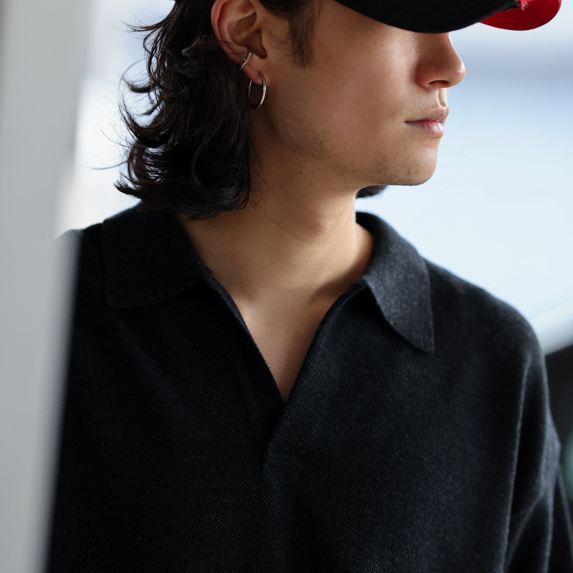 CO/WO MOSS STITCH SKIPPER （BLACK）