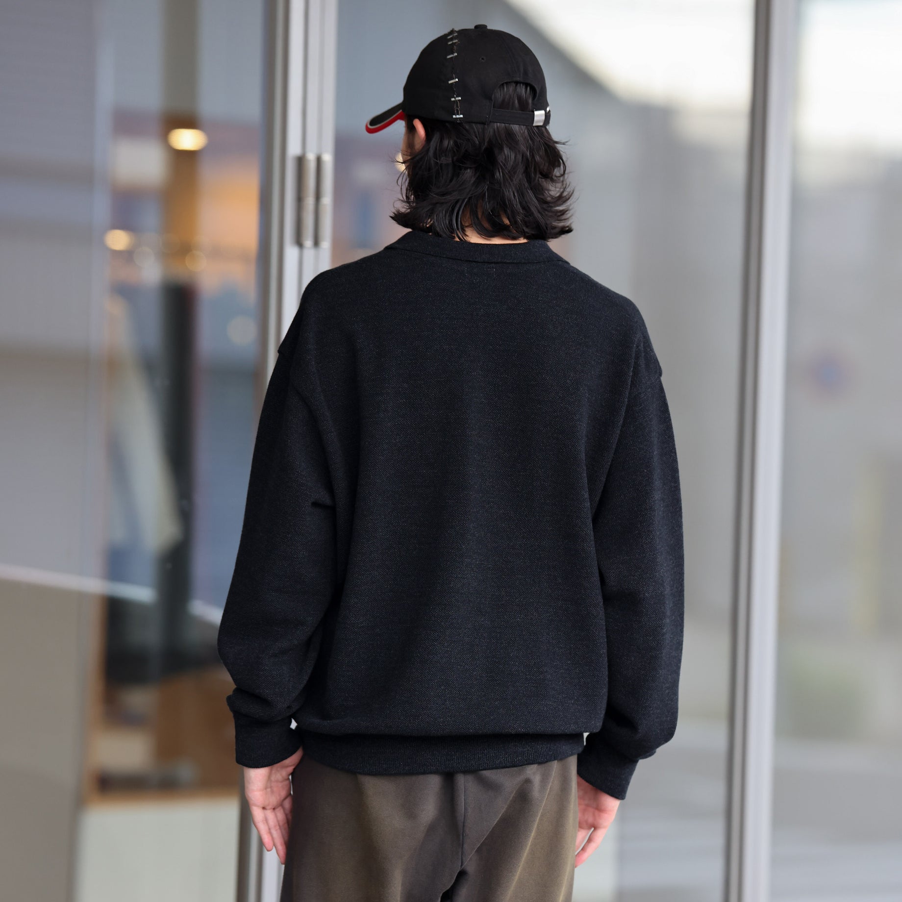 CO/WO MOSS STITCH SKIPPER （BLACK）