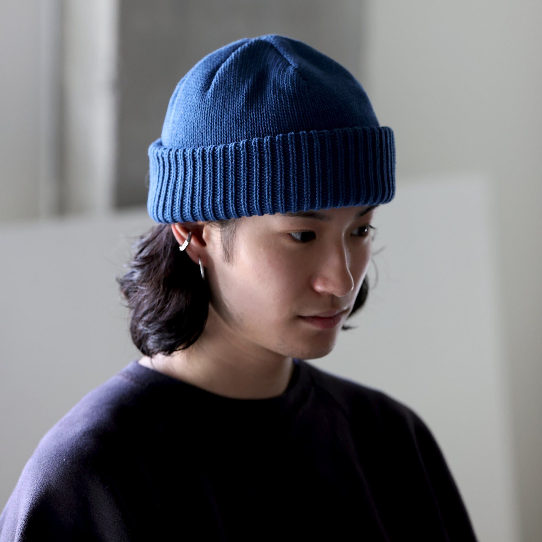 KNIT CAP （BLUE）