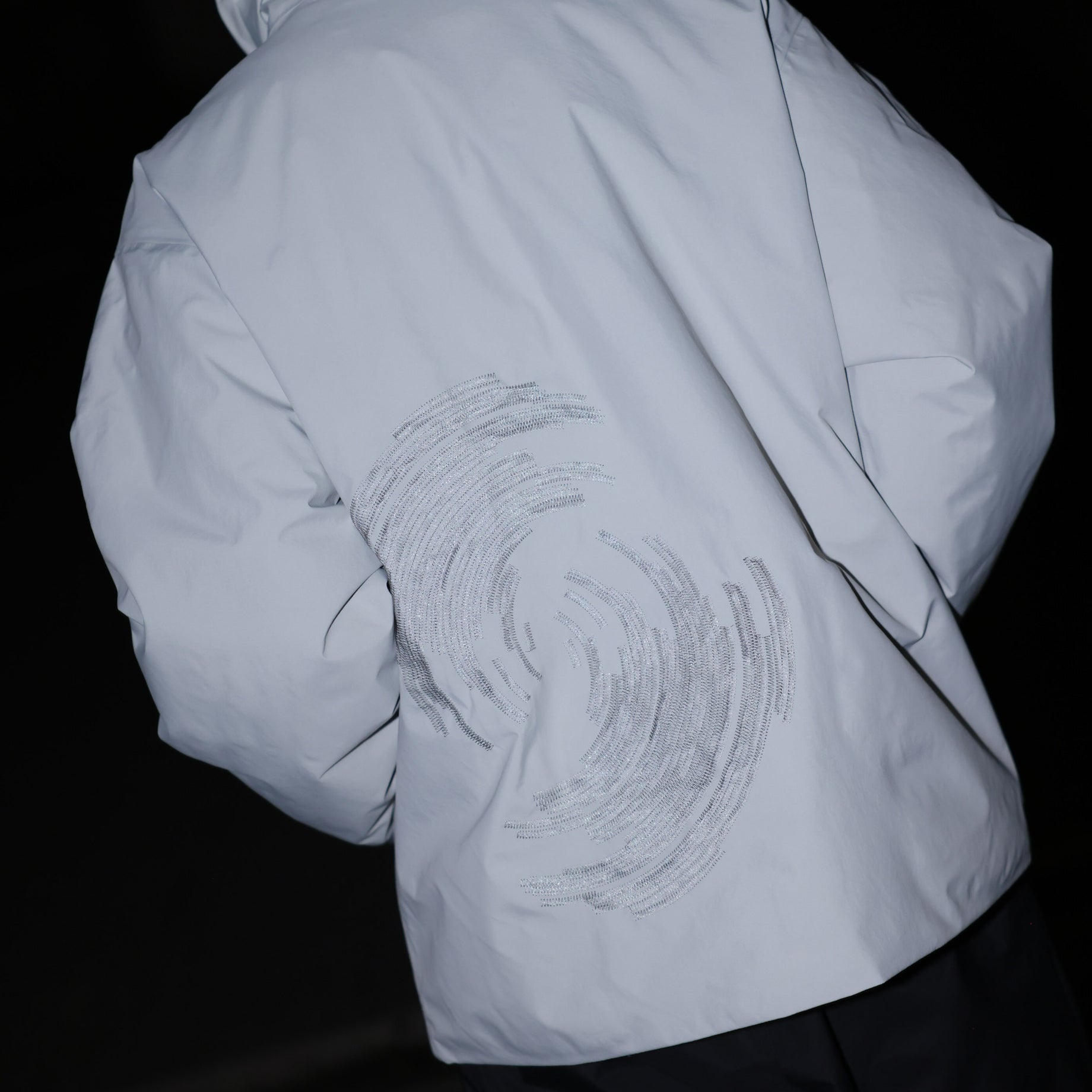 3LYR DOWN HOODIE （LT.GRAY）