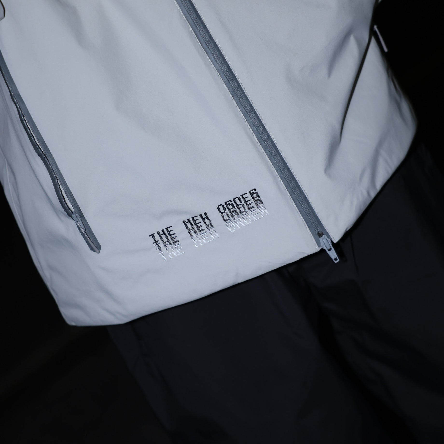 3LYR DOWN HOODIE （LT.GRAY）