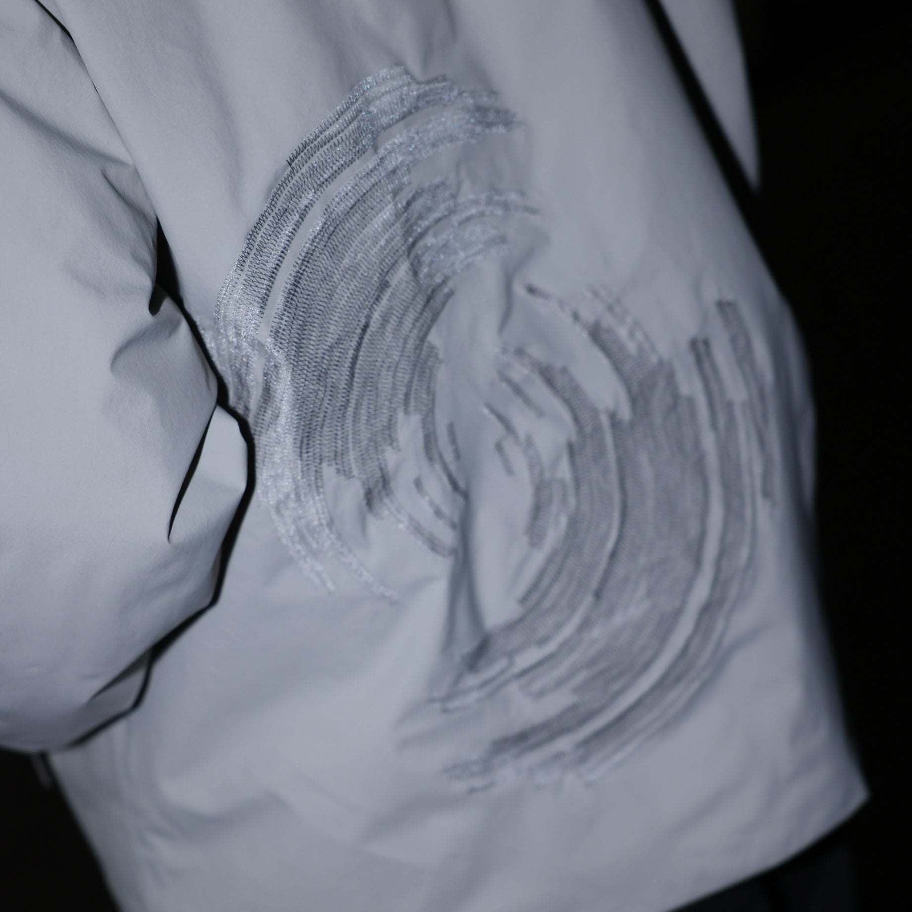 3LYR DOWN HOODIE （LT.GRAY）