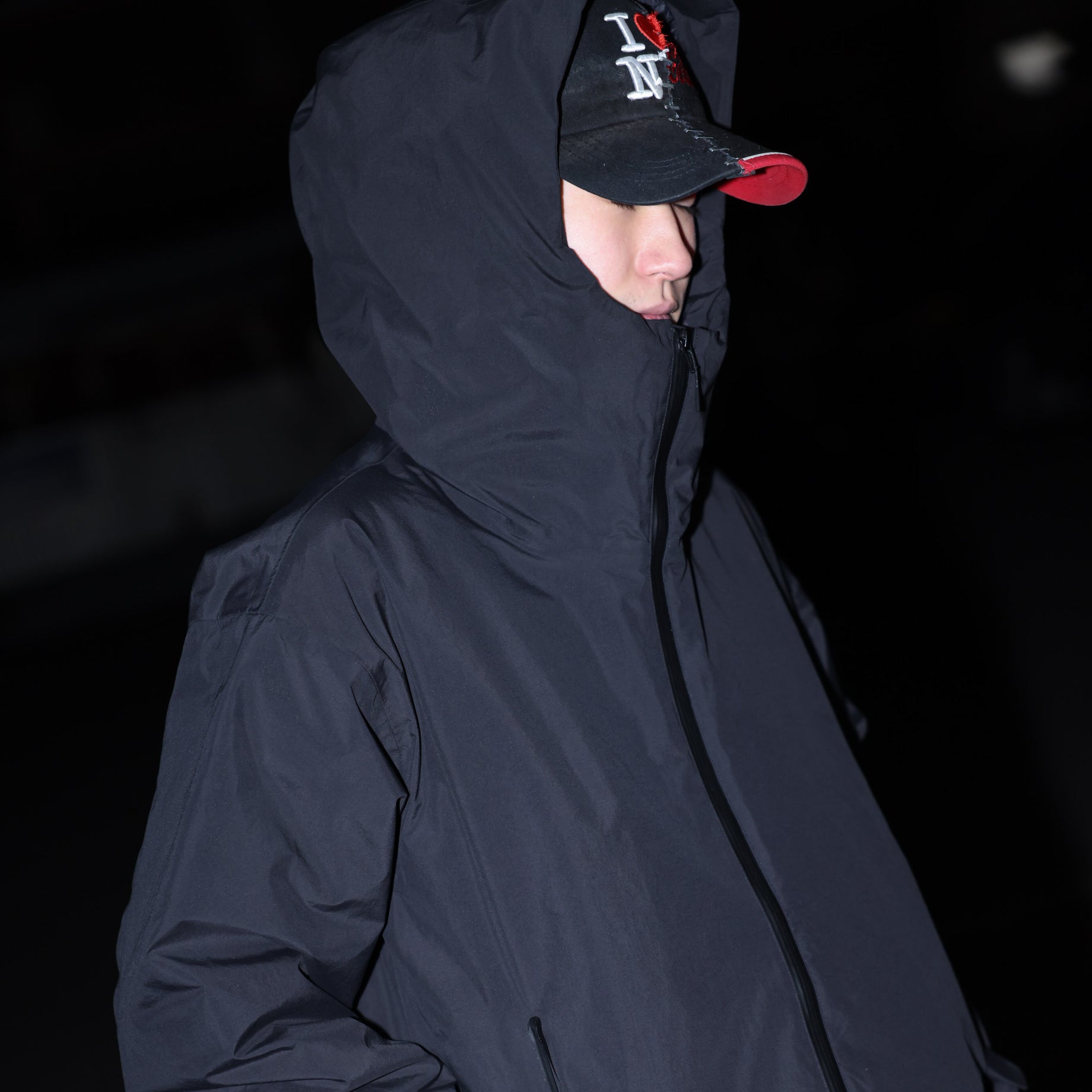 3LYR DOWN HOODIE（BLACK）