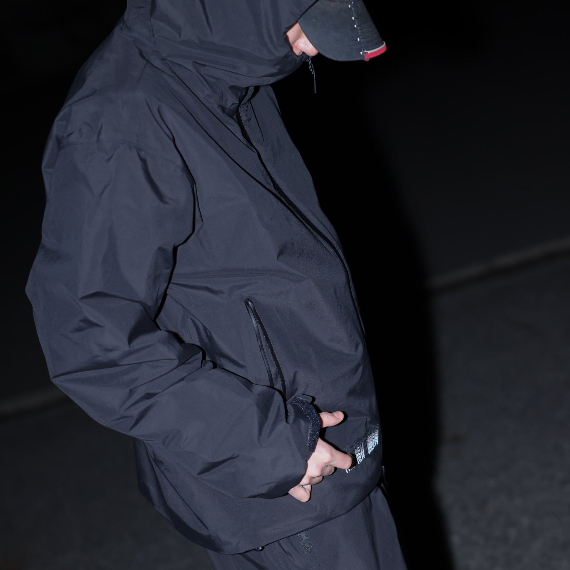 3LYR DOWN HOODIE（BLACK）