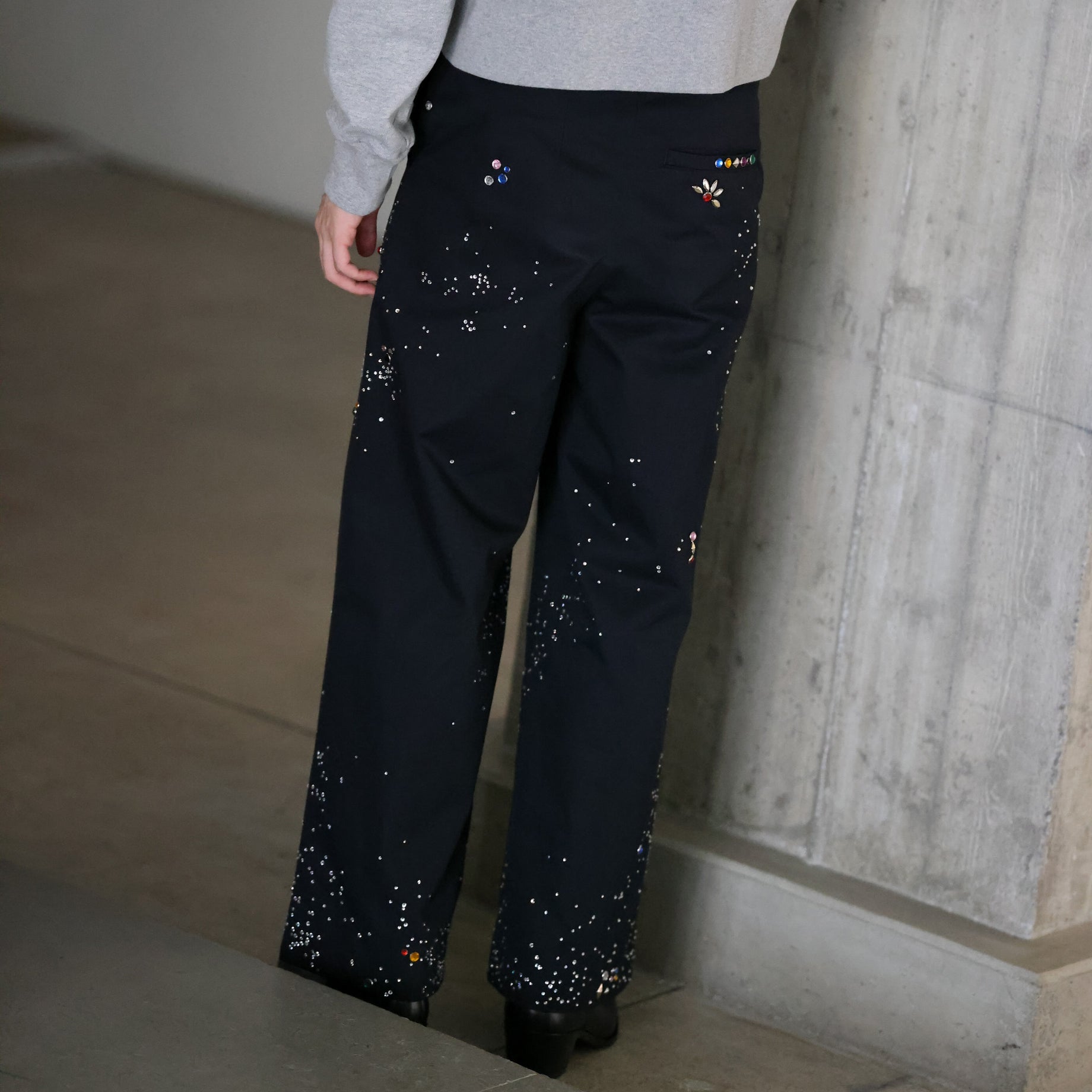 GALAXY STRAIGHT TROUSERS （DARK NAVY）