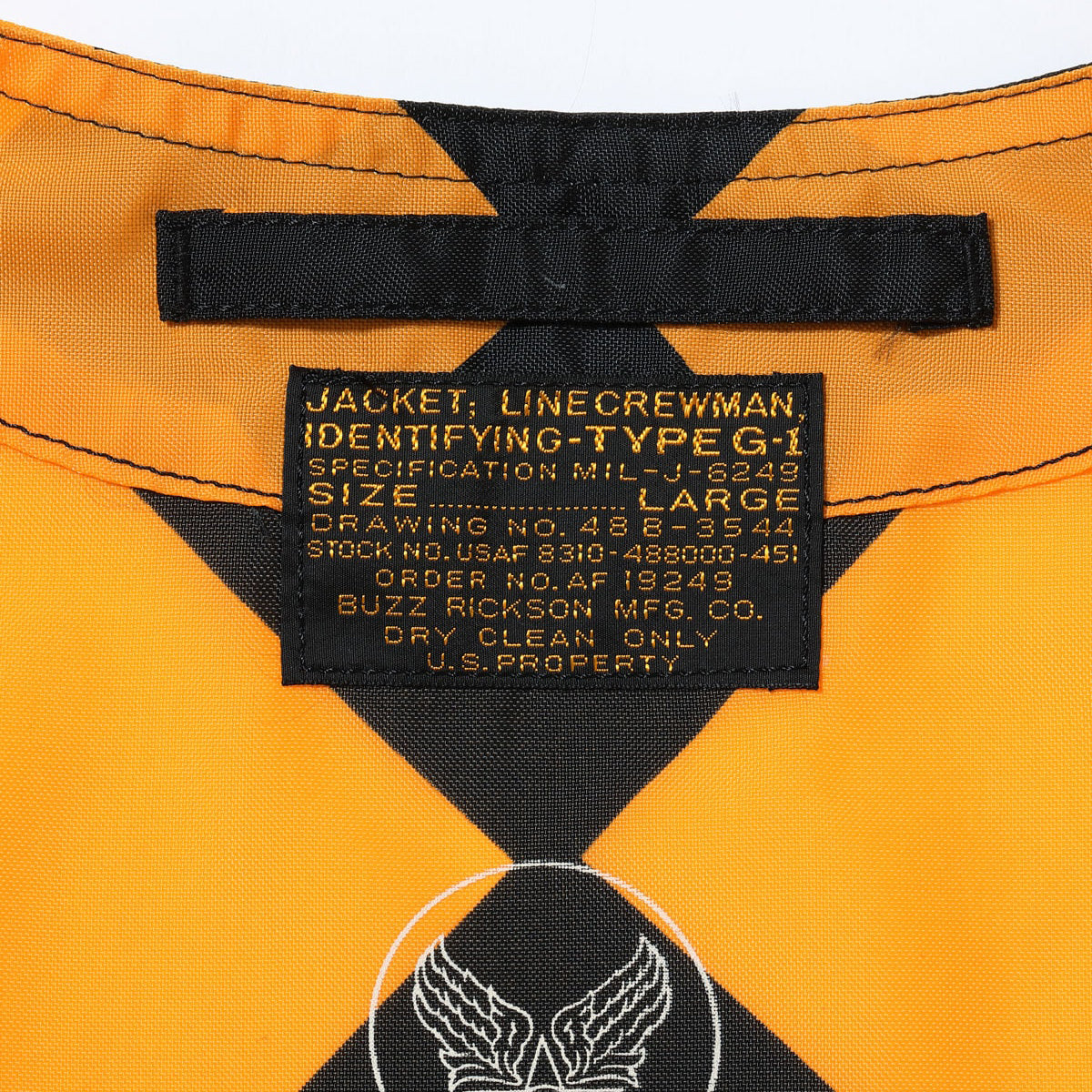 TYPE G-1 “BUZZ RICKSON MFG. CO.” （ORANGE × BLACK）