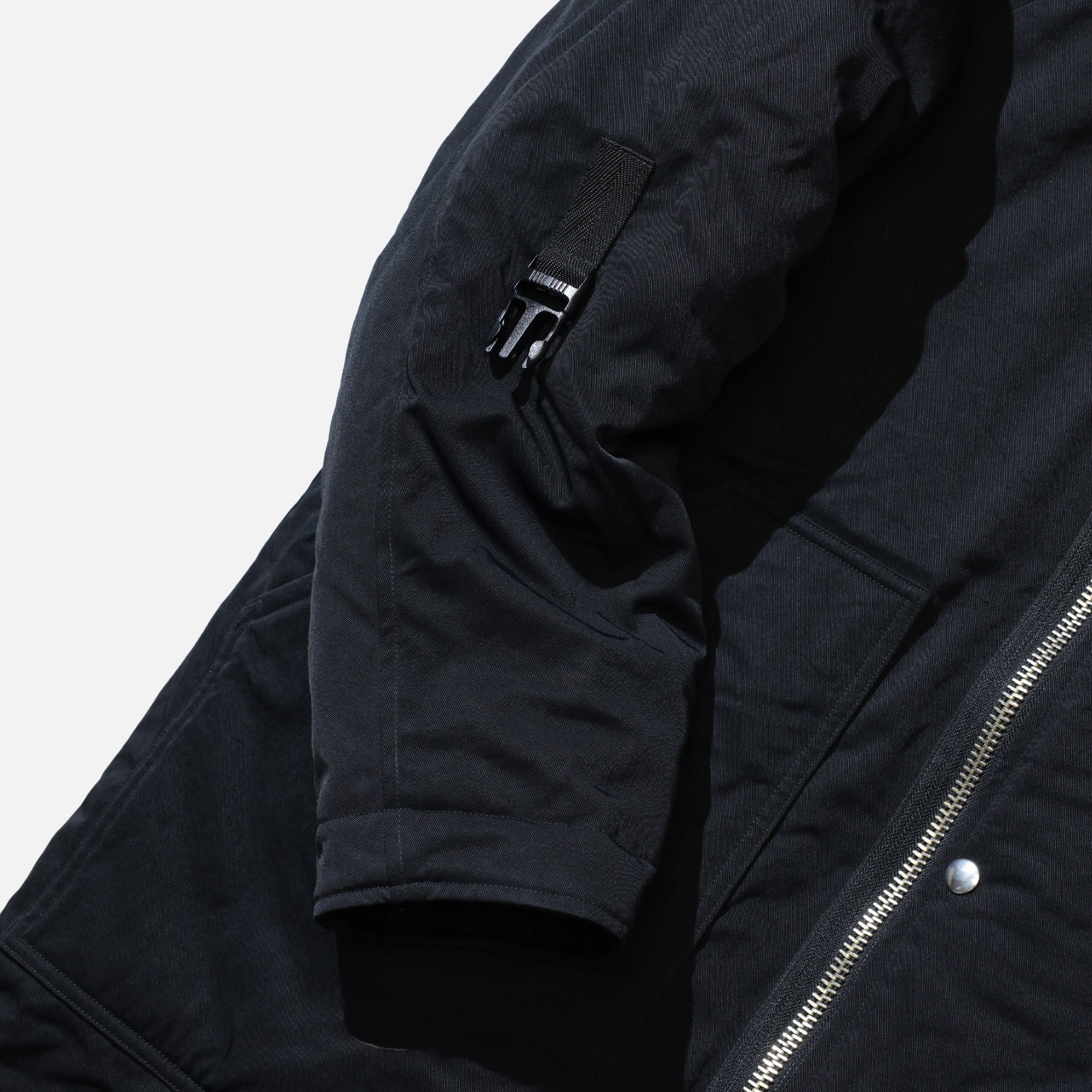 NYLON BIG HOOD COAT （BLACK）