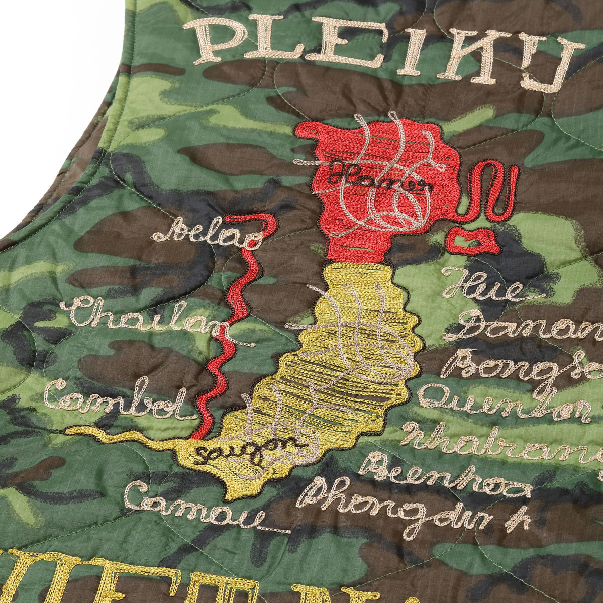 LATE 1960S STYLE VIETNAM LINER VEST “PLEIKU”　（CAMOUFLAGE）