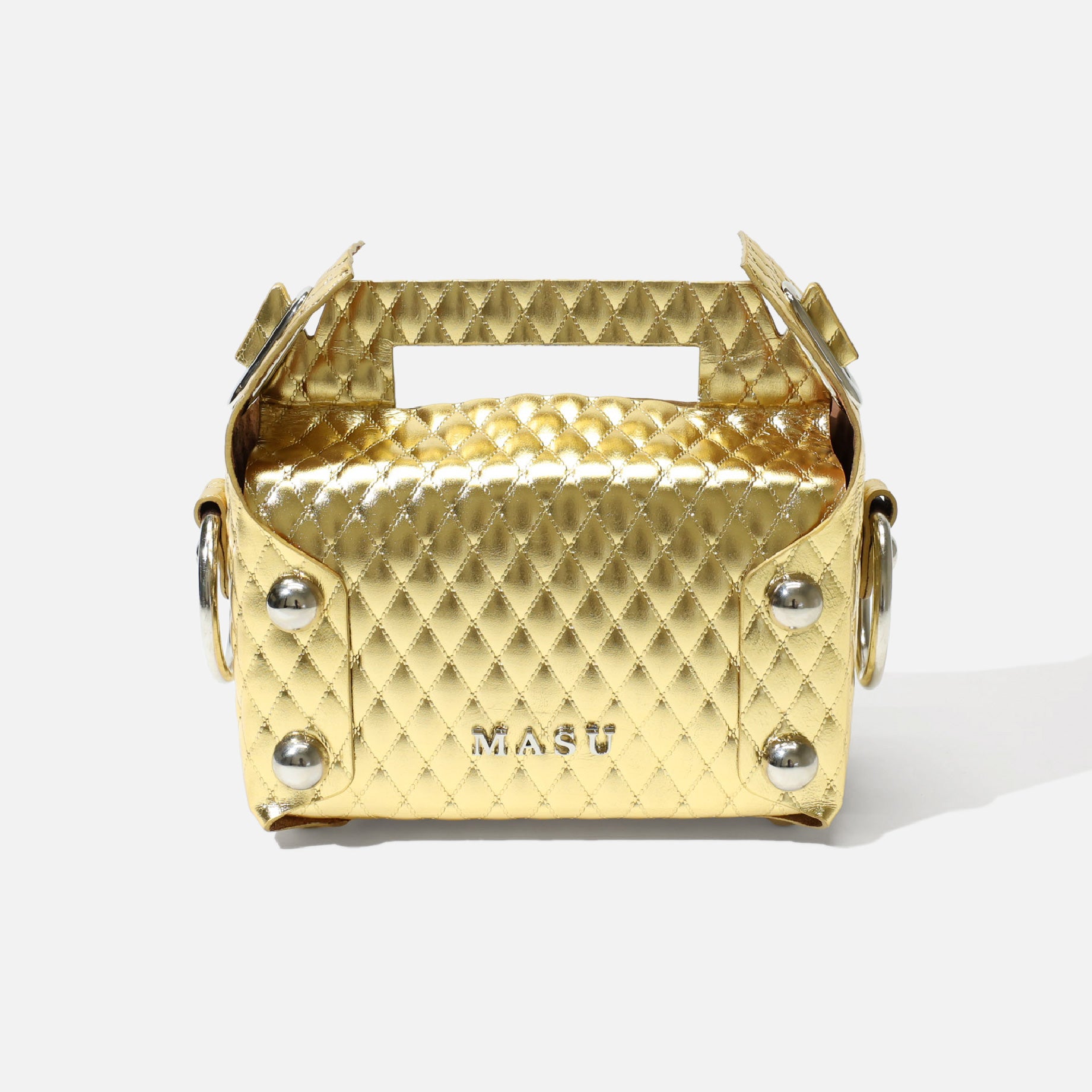 LEATHER CAKE BAG（GOLD）