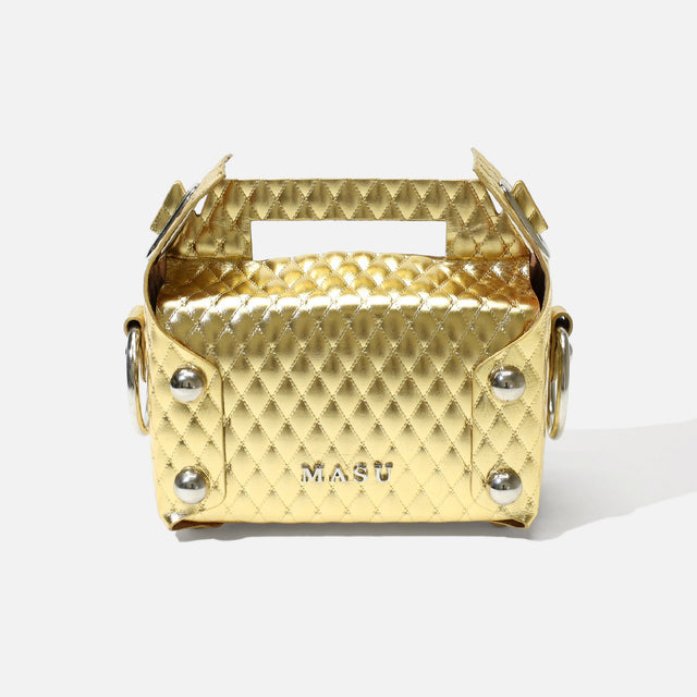 LEATHER CAKE BAG（GOLD）