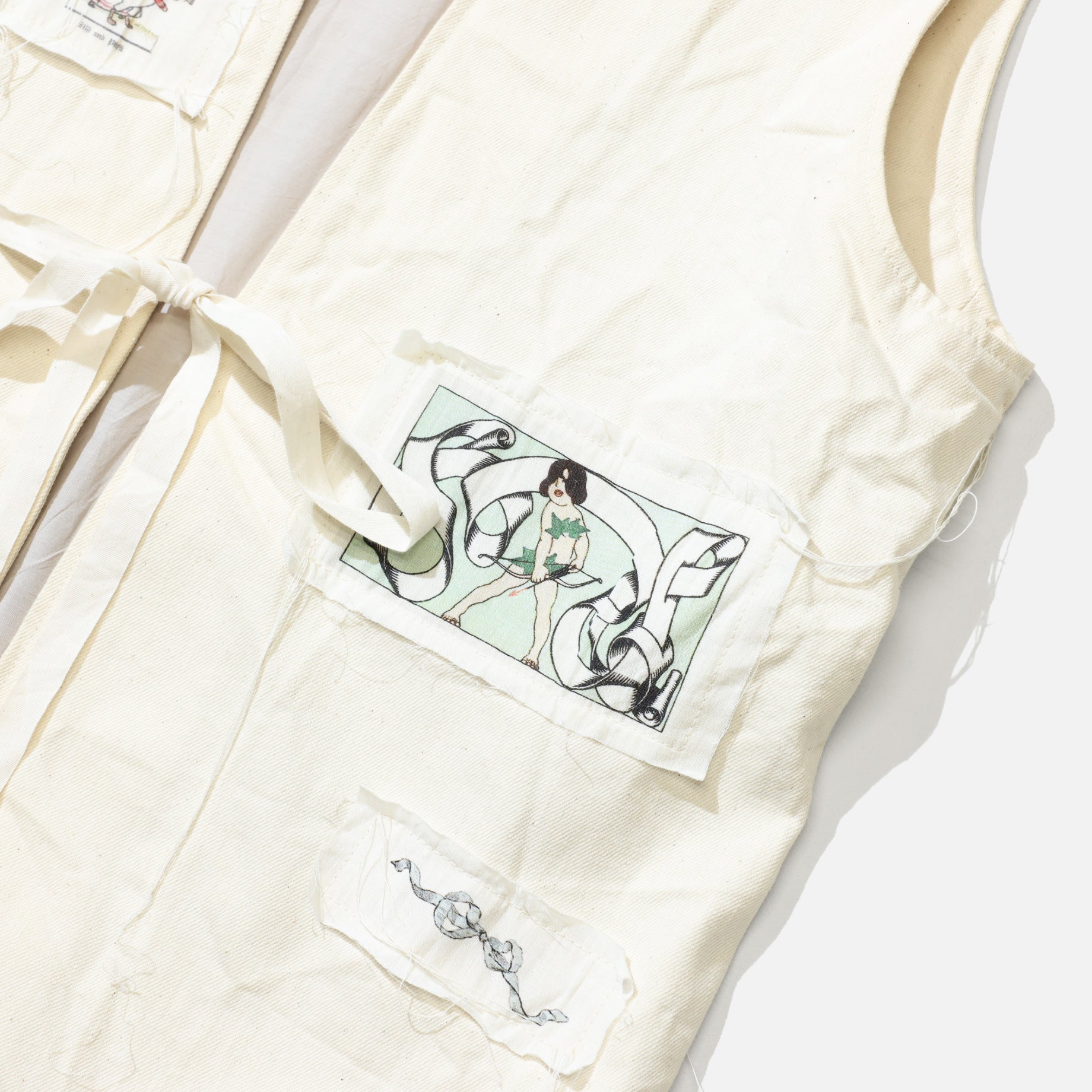 DENIM VEST （IVORY）