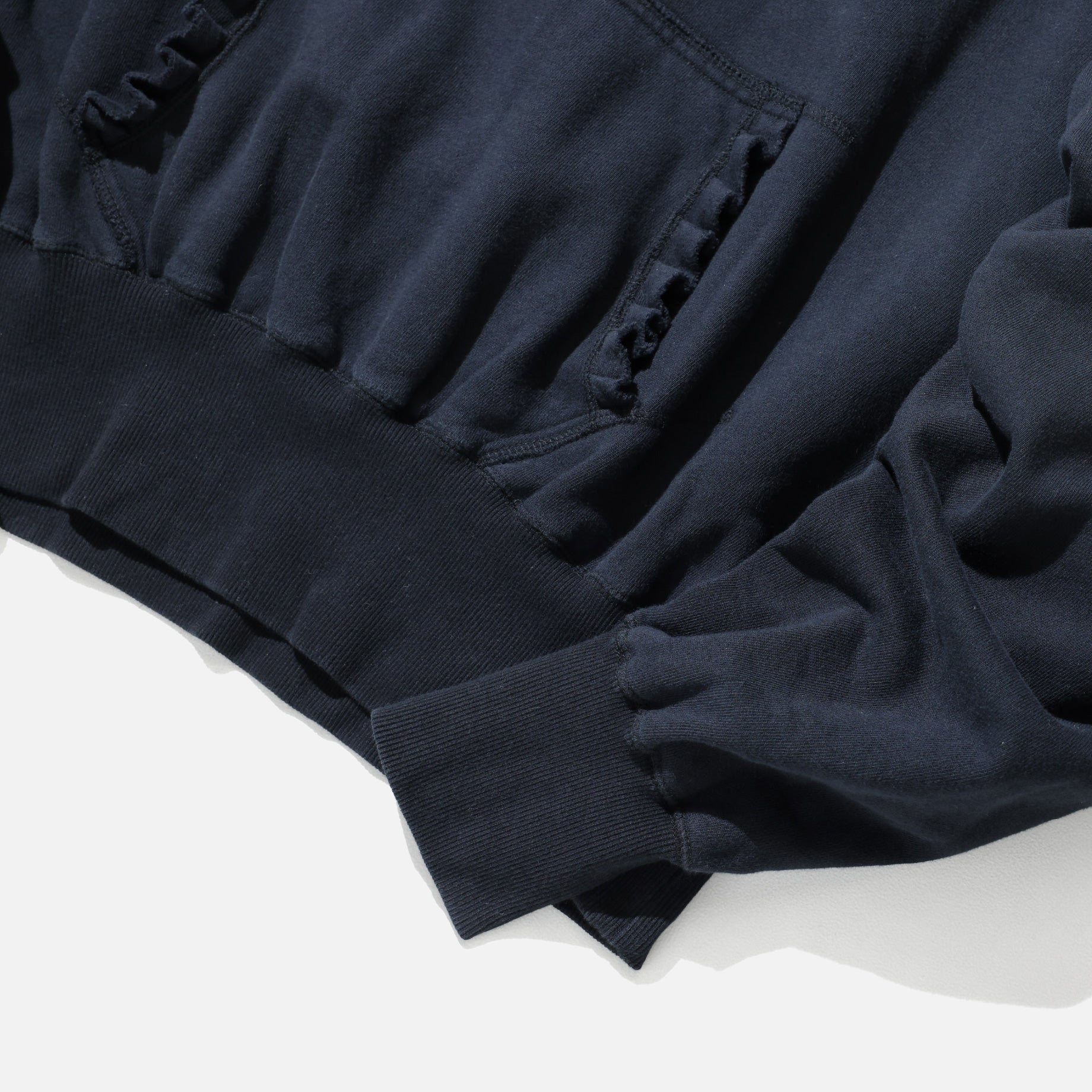PLEATS HOODIE （BLACK）