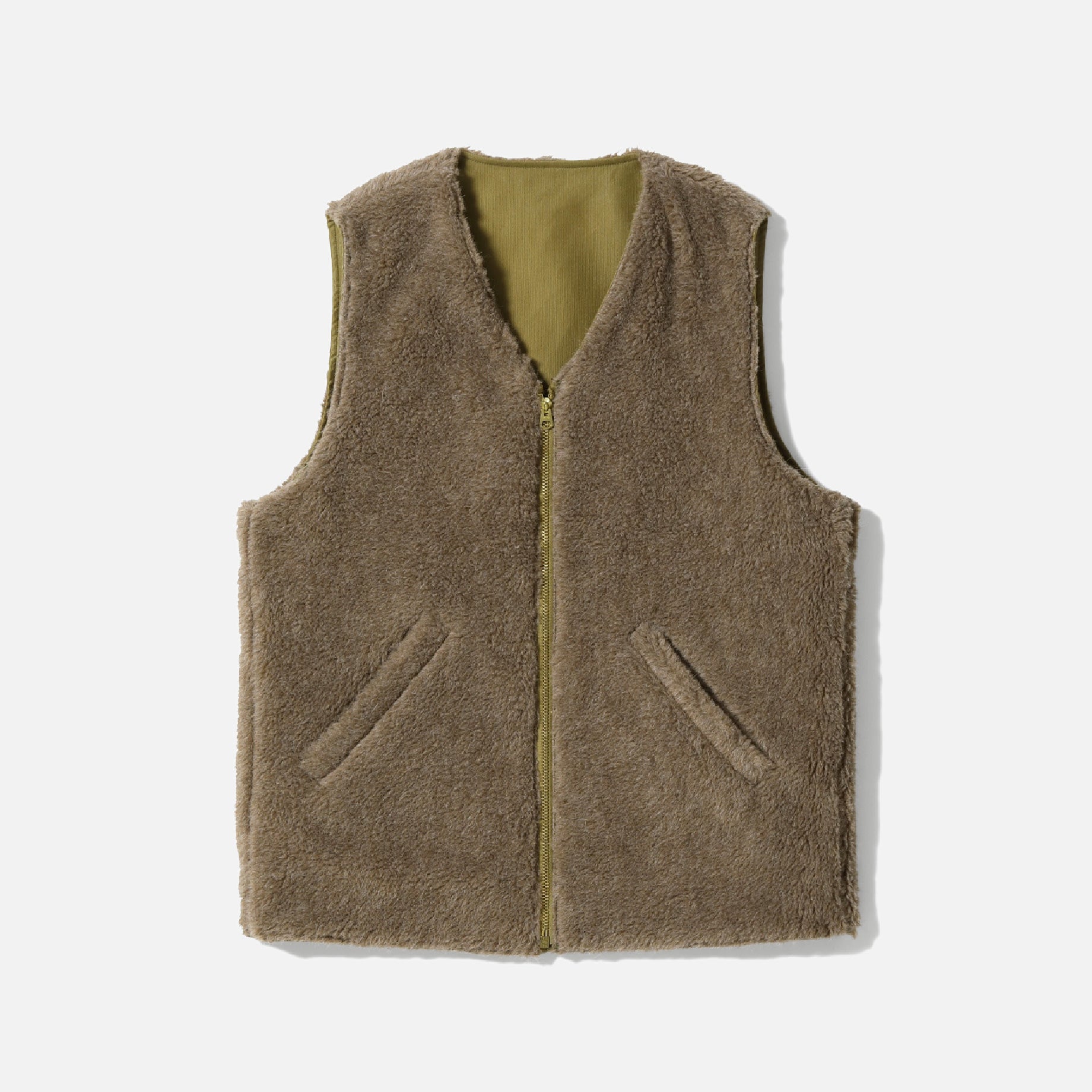 VEST, DECK (REVERSIBLE) DEMOTEX-ED （KHAKI）