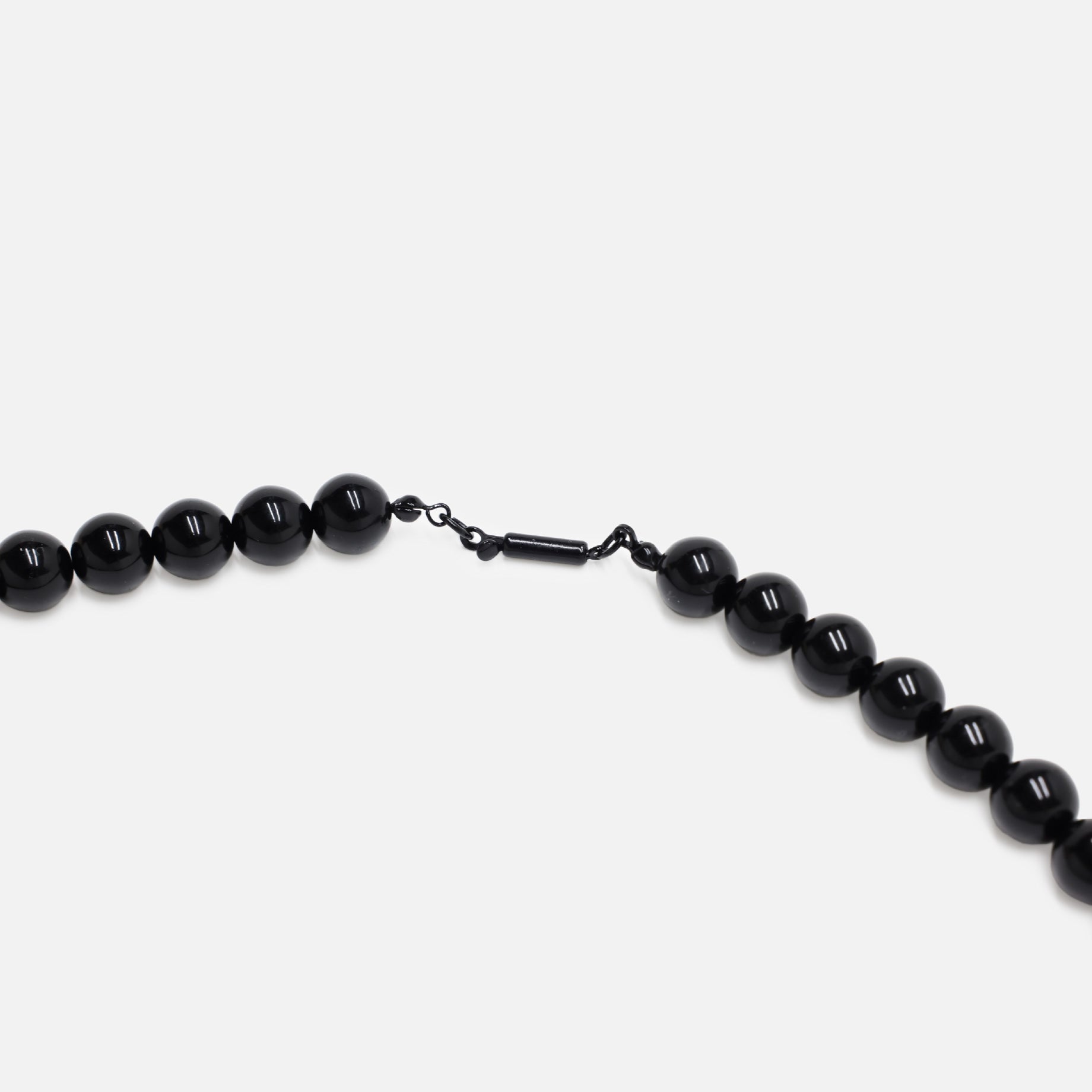 BIG PEARL LONG NECKLACE （BLACK）