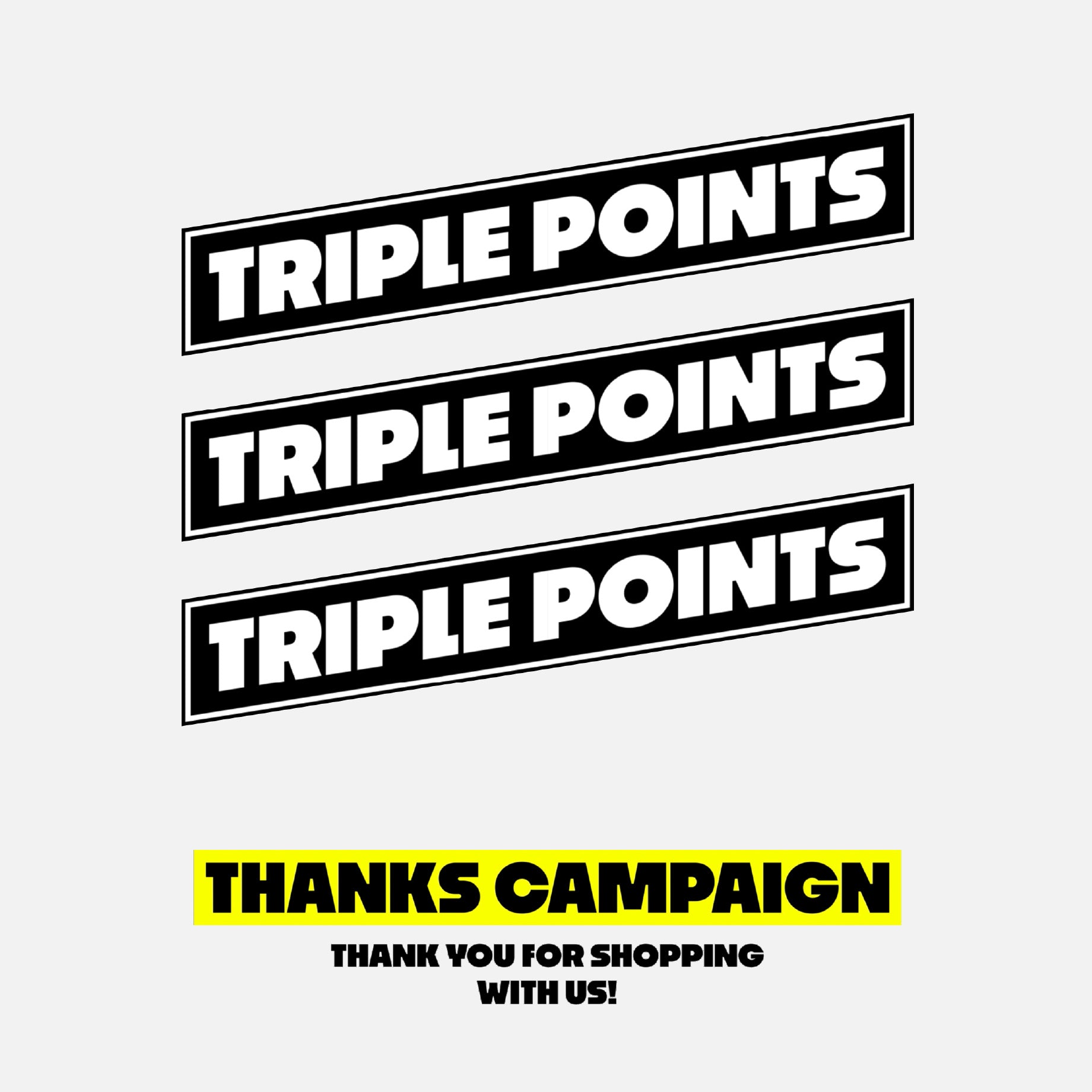 POINT X3 THANKS CAMPAIGN