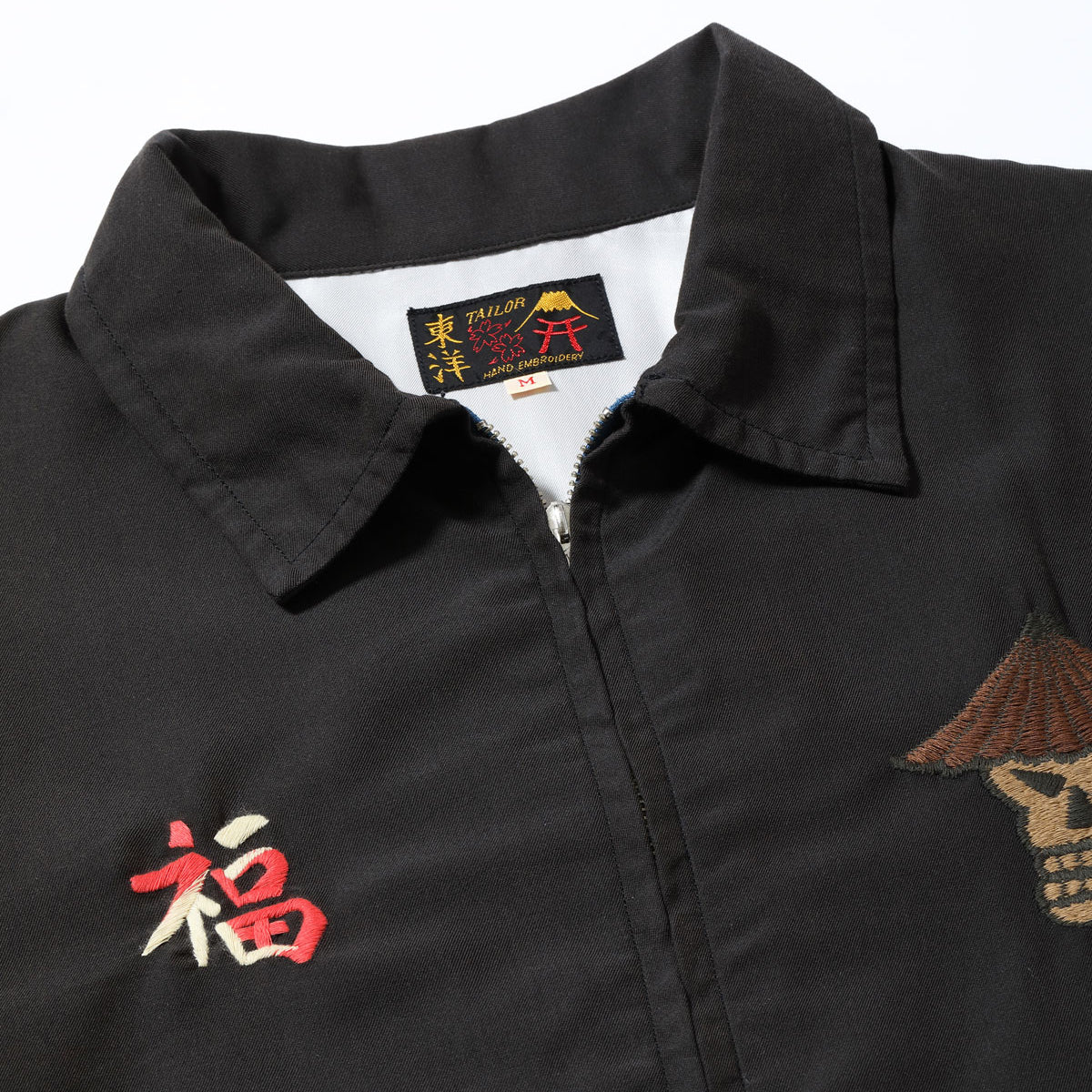 Late 1960s Style Cotton Rayon Vietnam Jacket “SKULL” AGING MODEL　（BLACK）