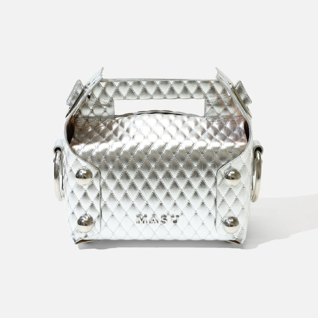 LEATHER CAKE BAG（SILVER）