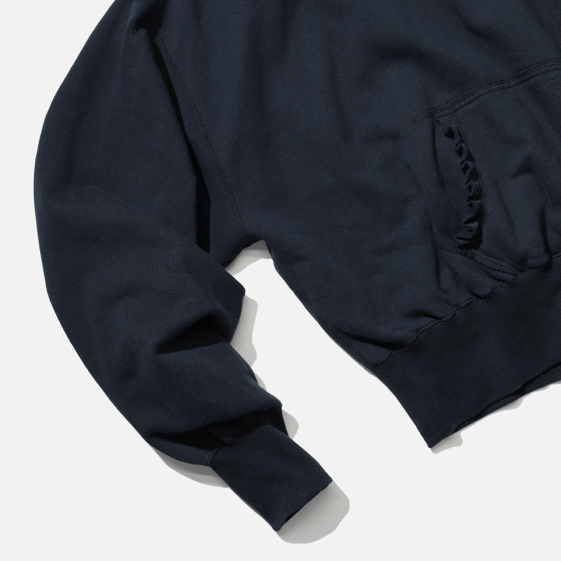 PLEATS HOODIE （BLACK）