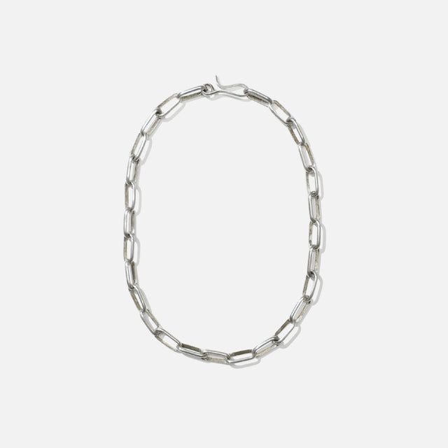 SALLY SHIRLEY NAVAJO HANDMADE CHAIN BRAC.（SILVER）