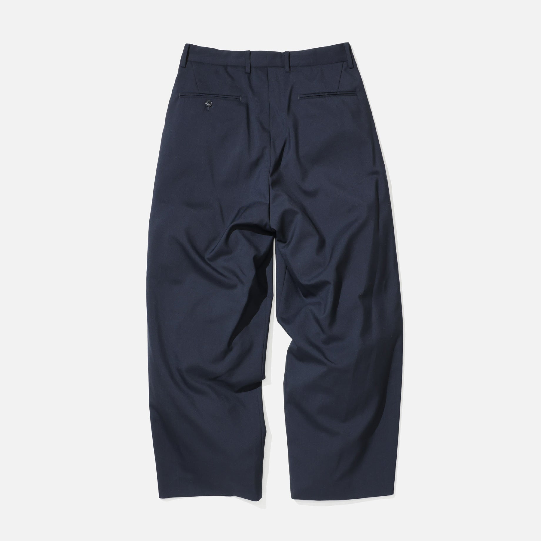 WOOL TROPICAL - 1 TUCK PANTS （D.NAVY）