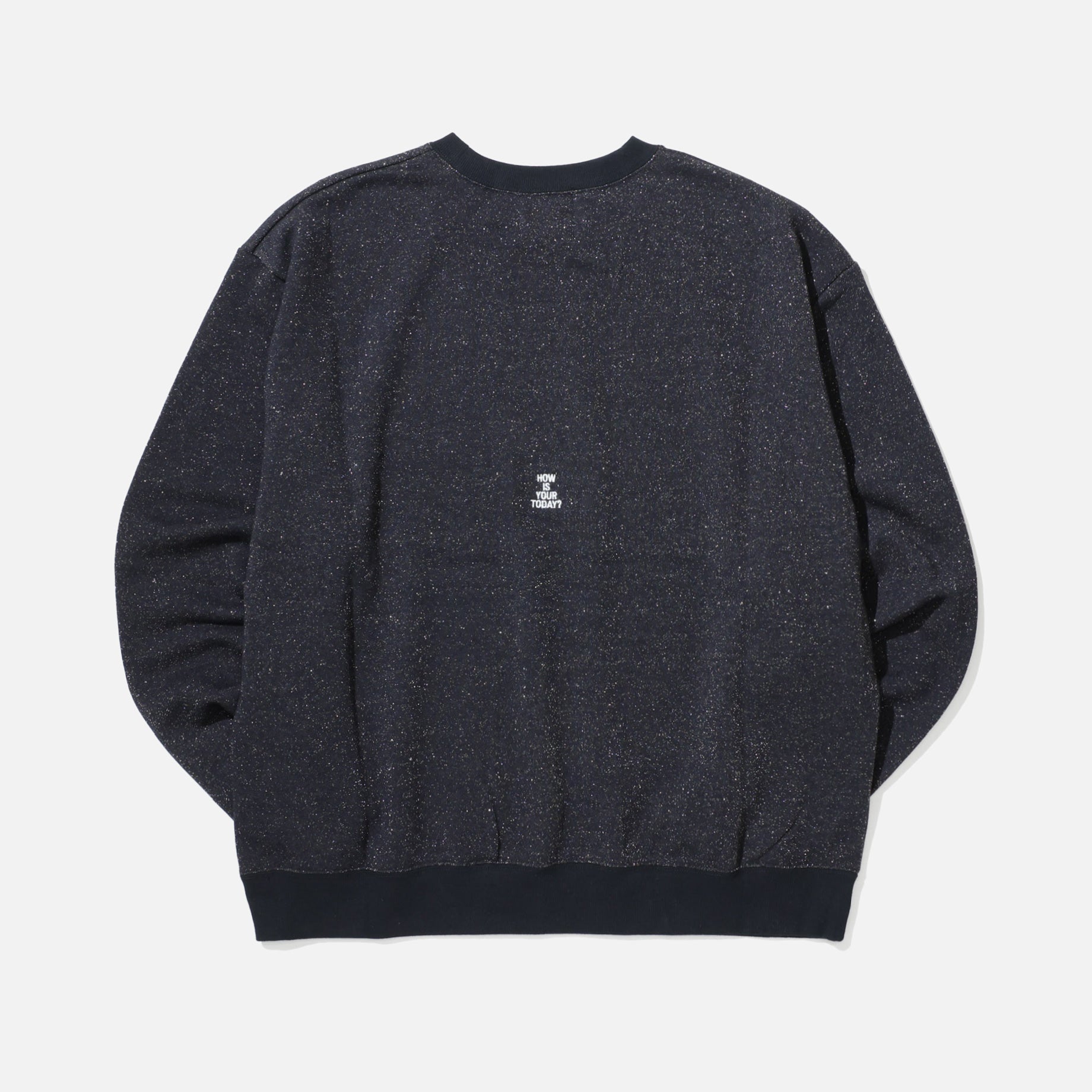 "PEACE" #01 GLITTER CN SWEAT （BLACK）