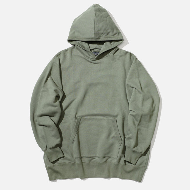 BIG HOOD SWEAT PRINT（OLIVE GREEN）