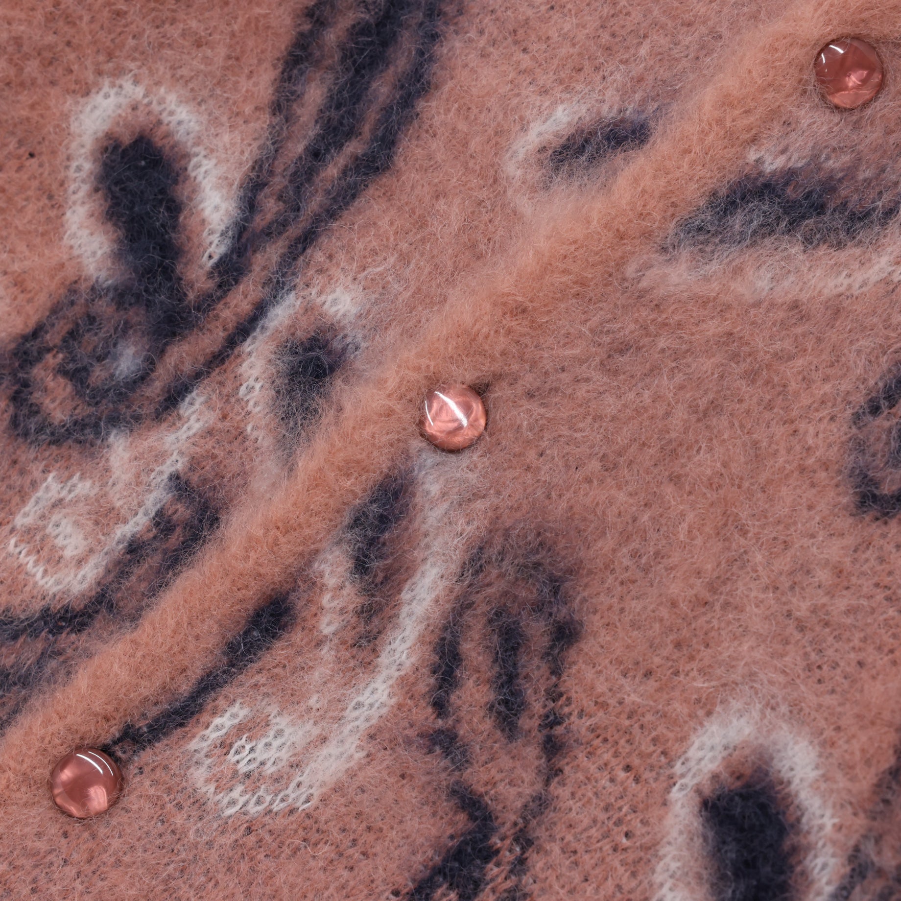 MOHAIR CARDIGAN - PAISLEY（PINK）