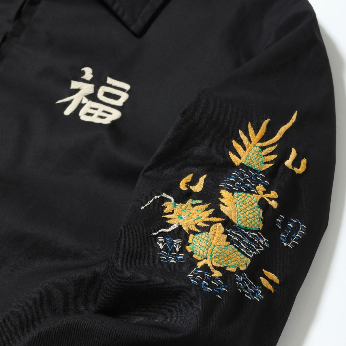 LATE 1960S STYLE COTTON VIETNAM JACKET “VIETNAM MAP” （BLACK）