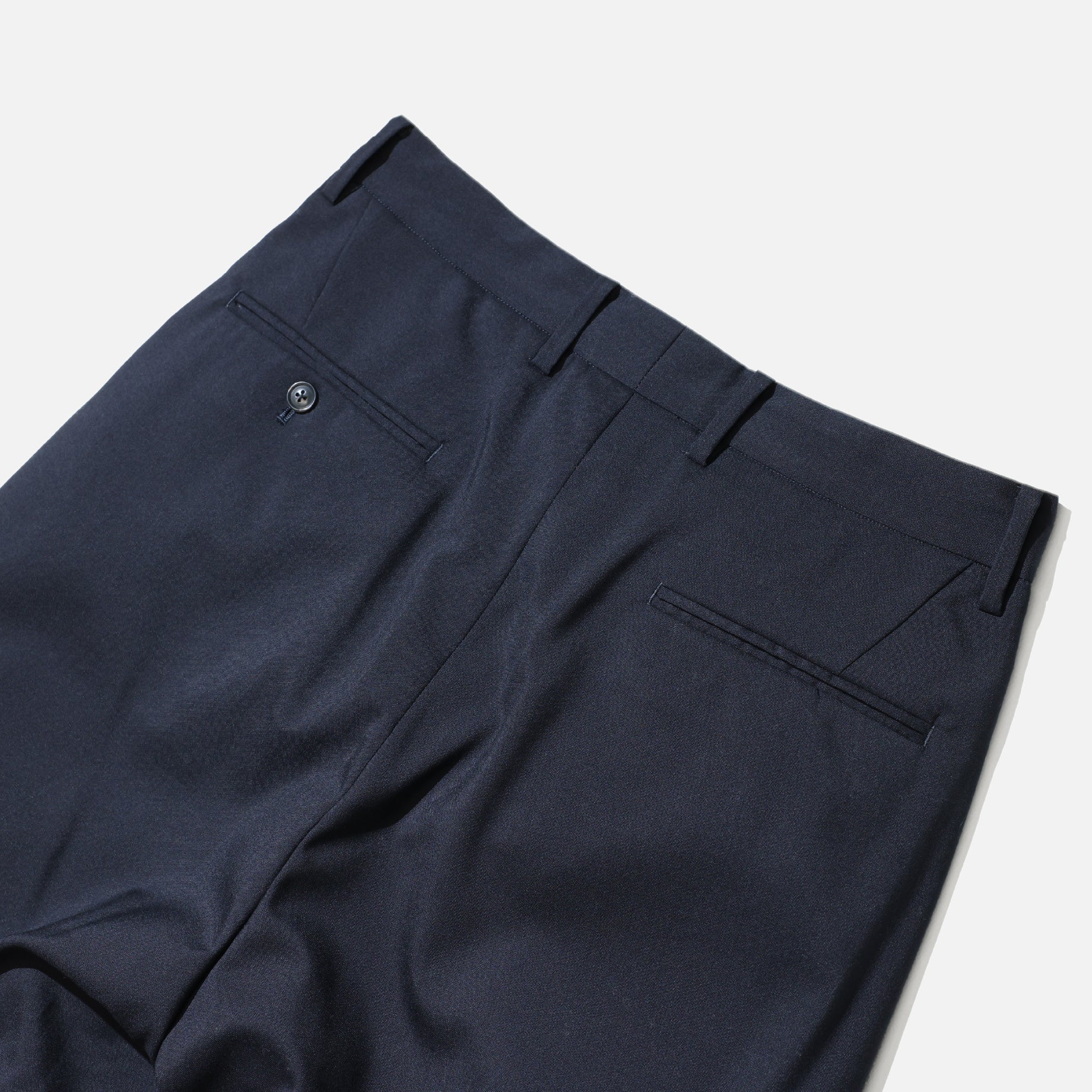 WOOL TROPICAL - 1 TUCK PANTS （D.NAVY）