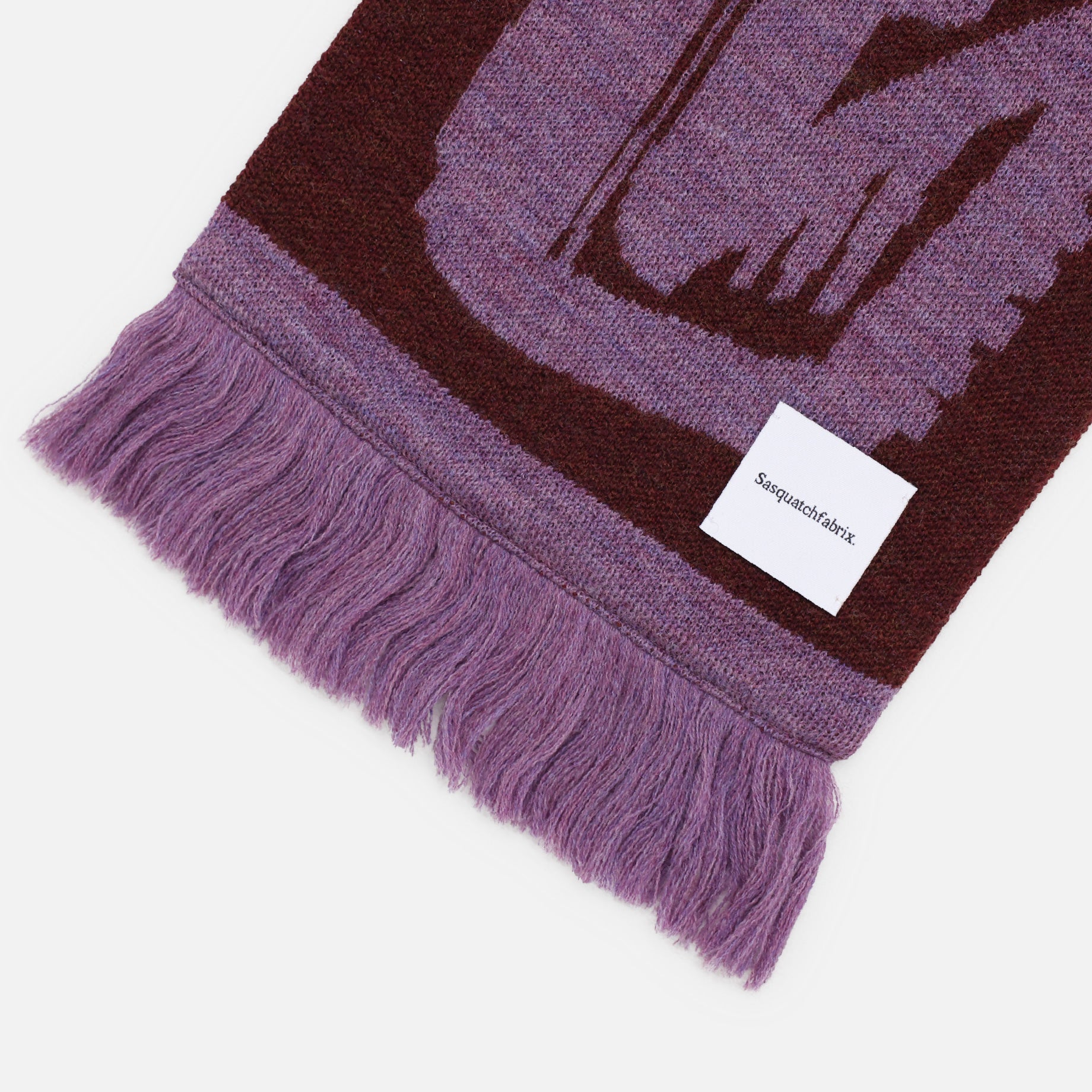 "EASTEND DRAGON FONT" GAME WOOL SCARF（BORDEAUX）