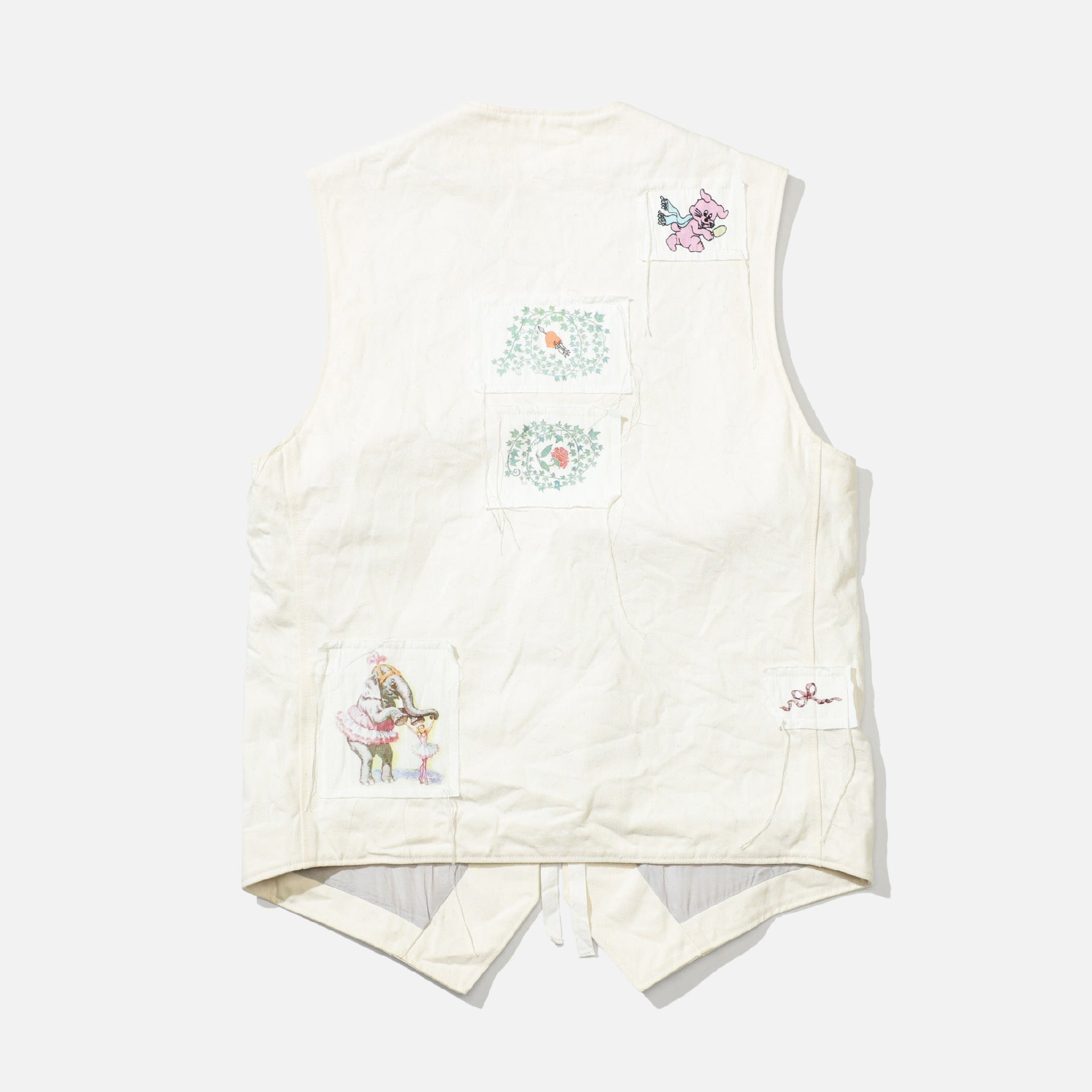 DENIM VEST （IVORY）