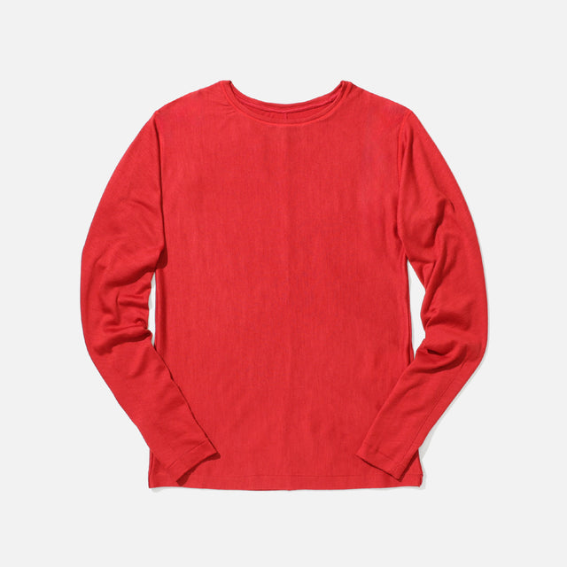 LINKING PATTERN WASHABLE WOOL JERSEY（RED）