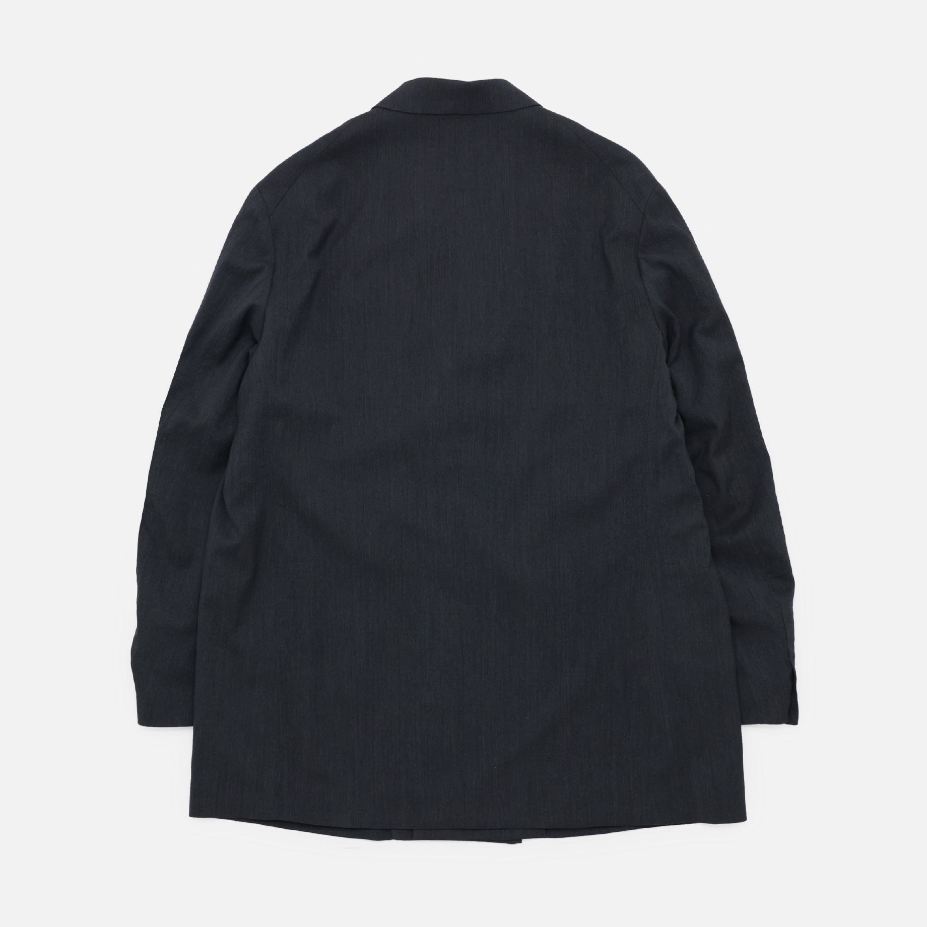 WOOL RAYON SILK - DOUBLE BREASTED JACKET （C.GRAY）