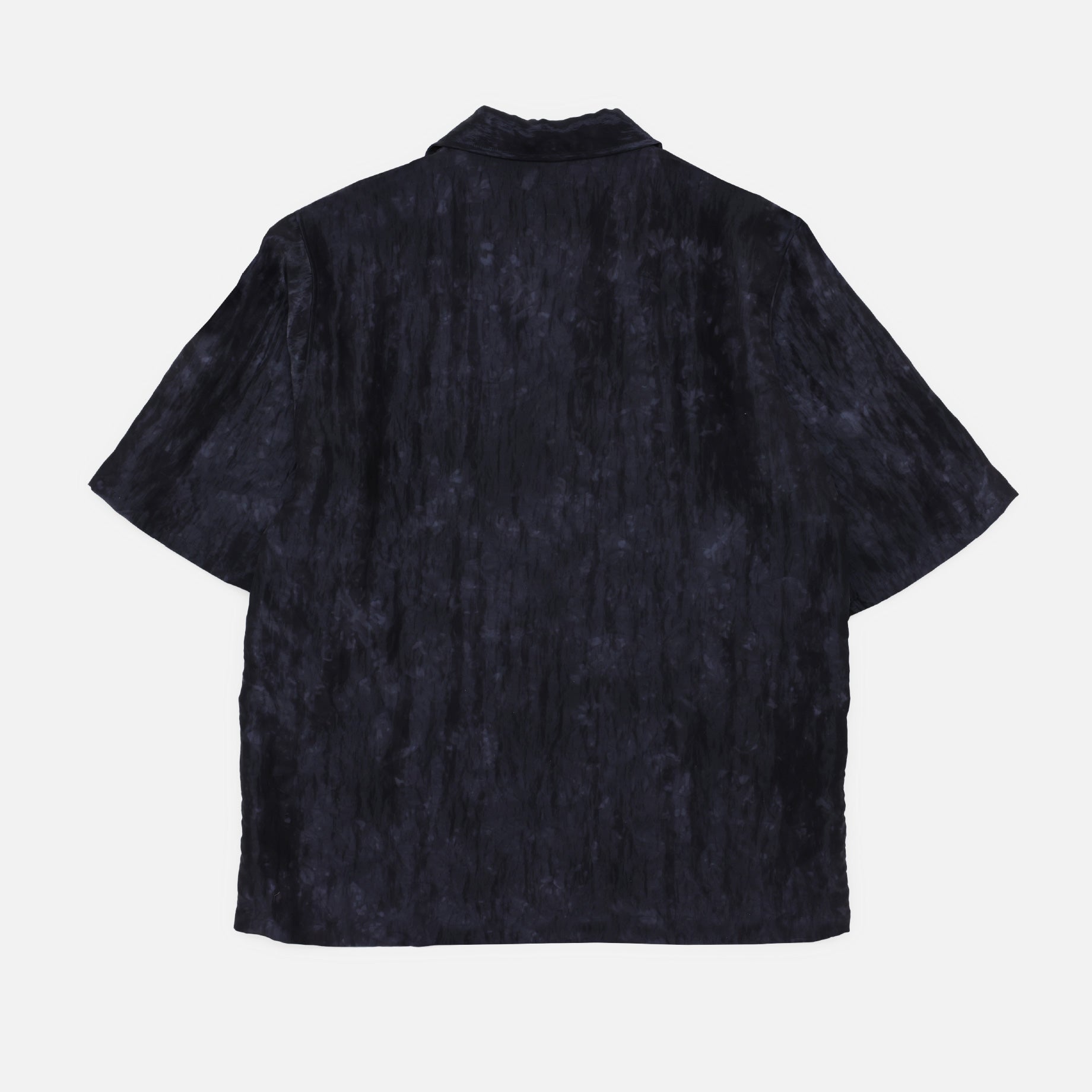 CABANA SHIRT - BRIGHT CLOTH / UNEVEN DYE（CHACOAL）