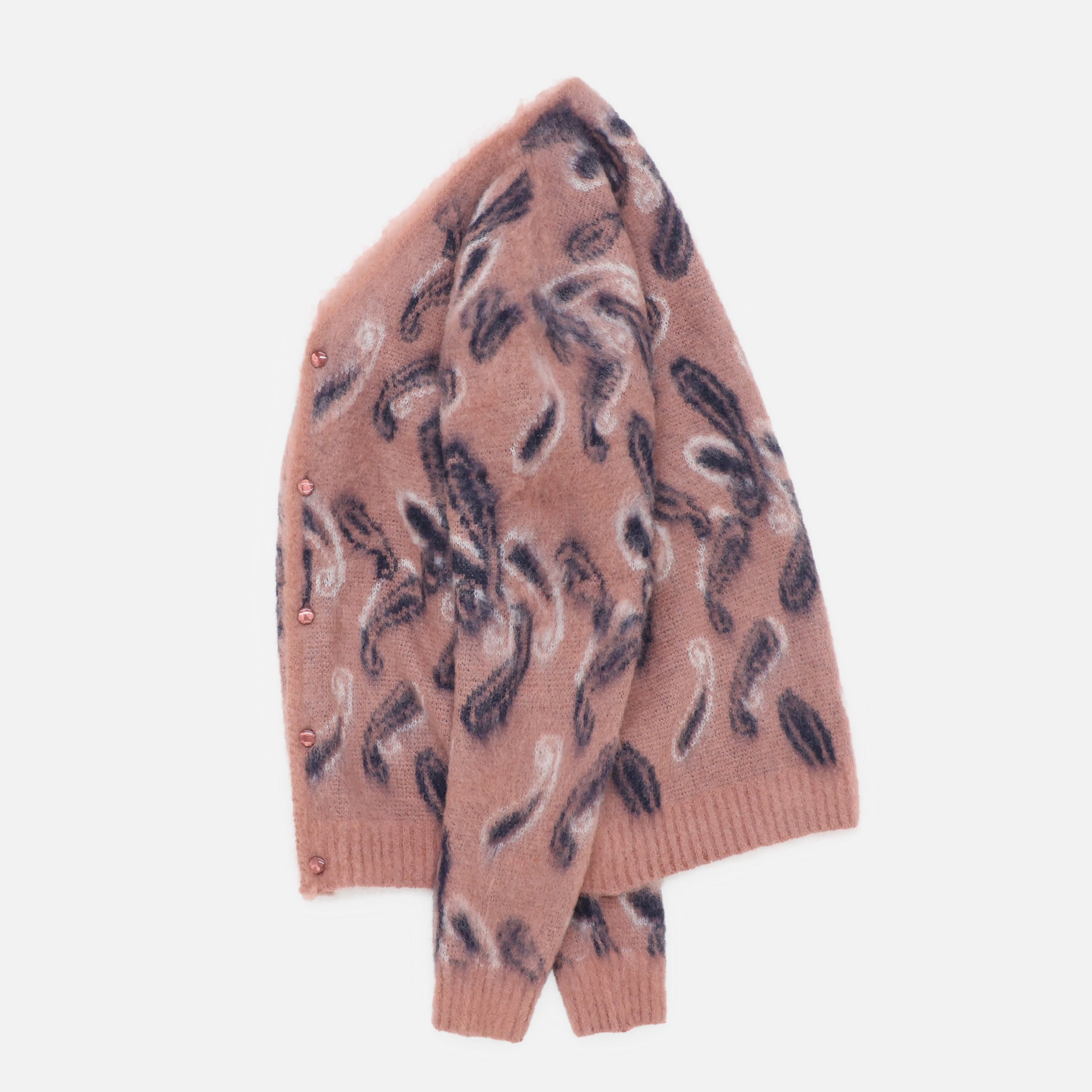 MOHAIR CARDIGAN - PAISLEY（PINK）