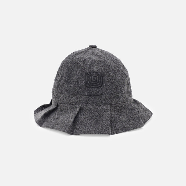 TUCK BRIM HAT（BLACK）