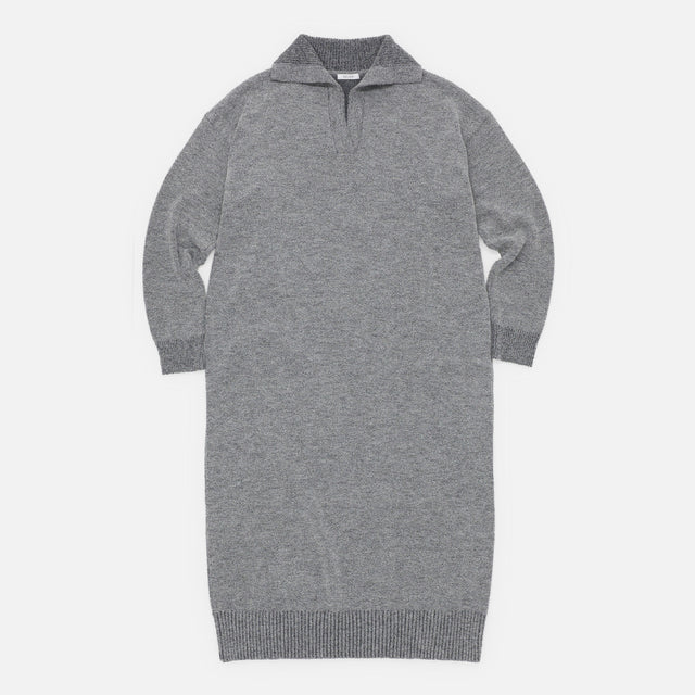 LOOP YARN KNIT DRESS（GRAY）