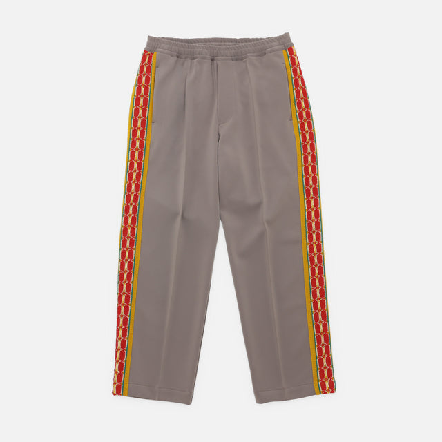 LACE TAPE STRAIGHT TRACK PANTS（LIGHT GRAY）