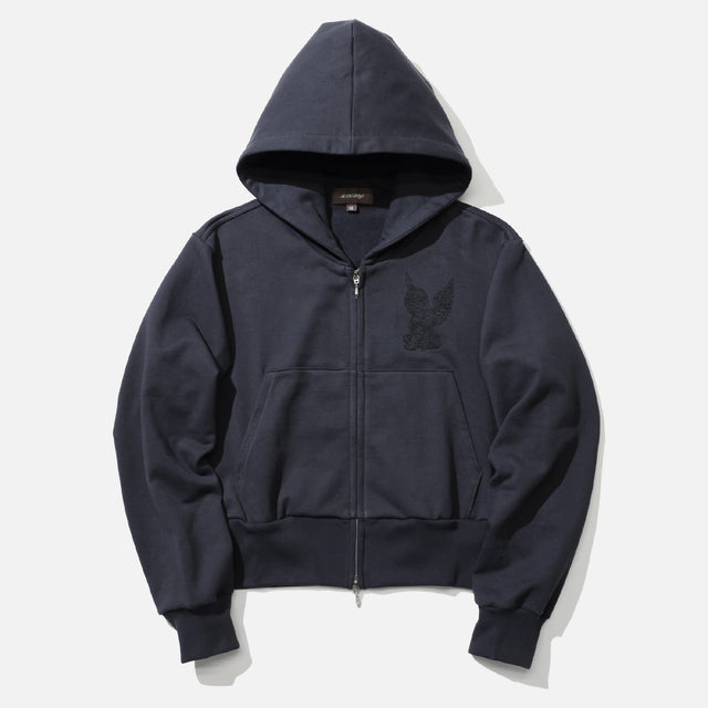 MB ZIP - UP HOODIE （BLACK）