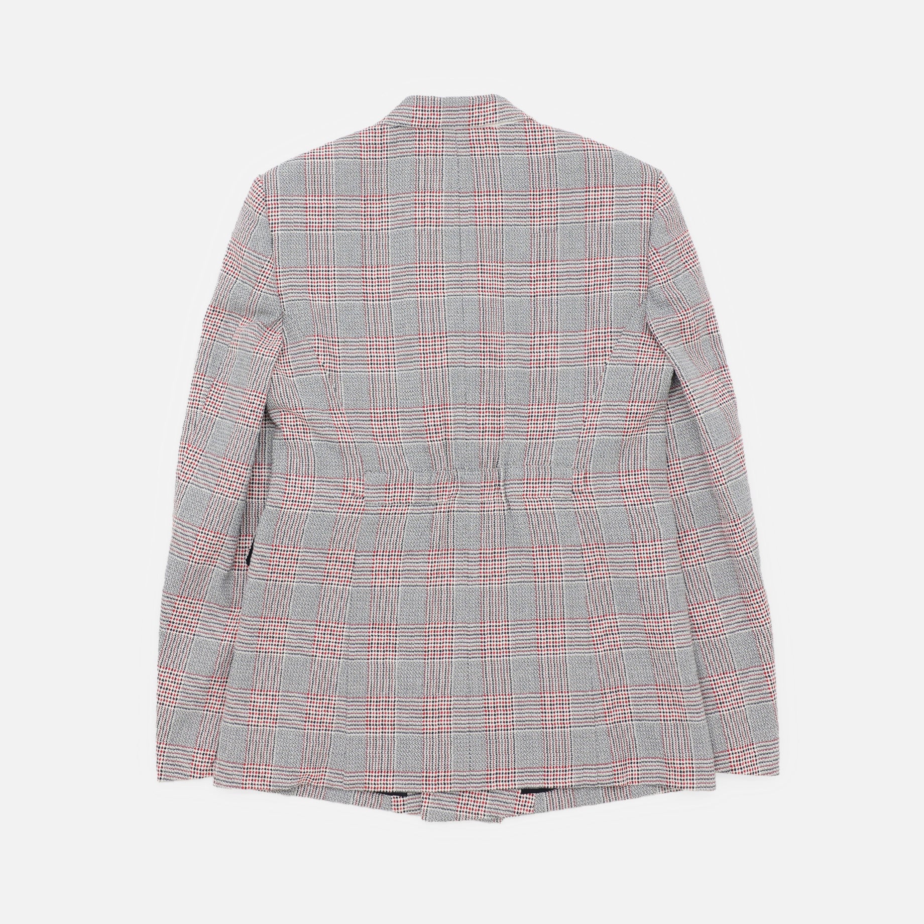 GLEN PLAID TAILORED JACKET（RED）